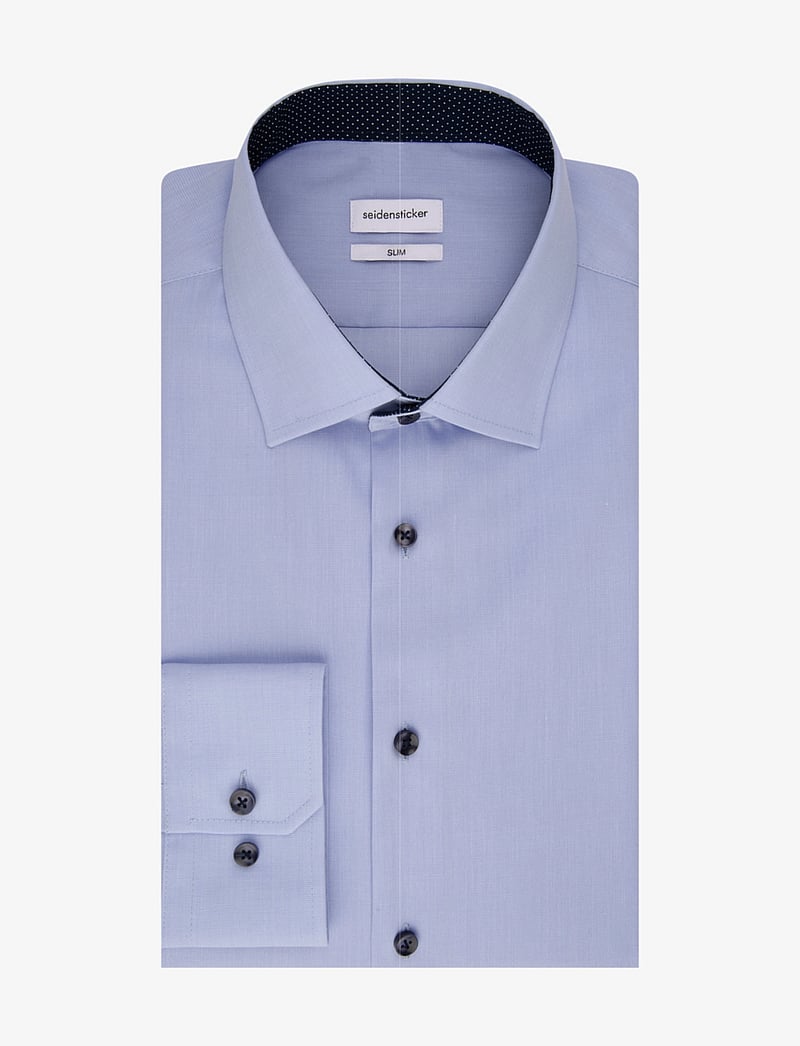 Seidensticker - Business Kent 98 Patch 12 1/1 - formal shirts - light blue - 3
