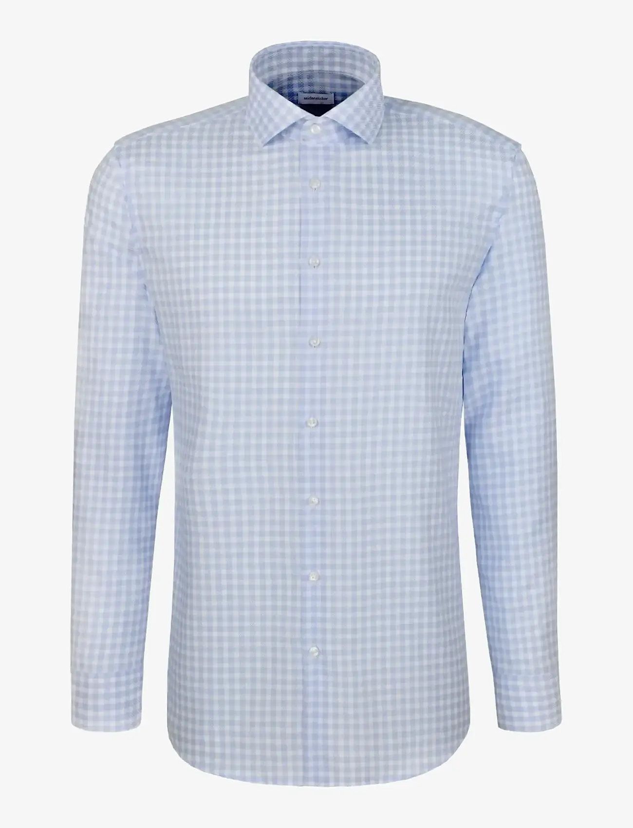 Seidensticker - Spread Kent o.T. - checkered shirts - light blue - 1