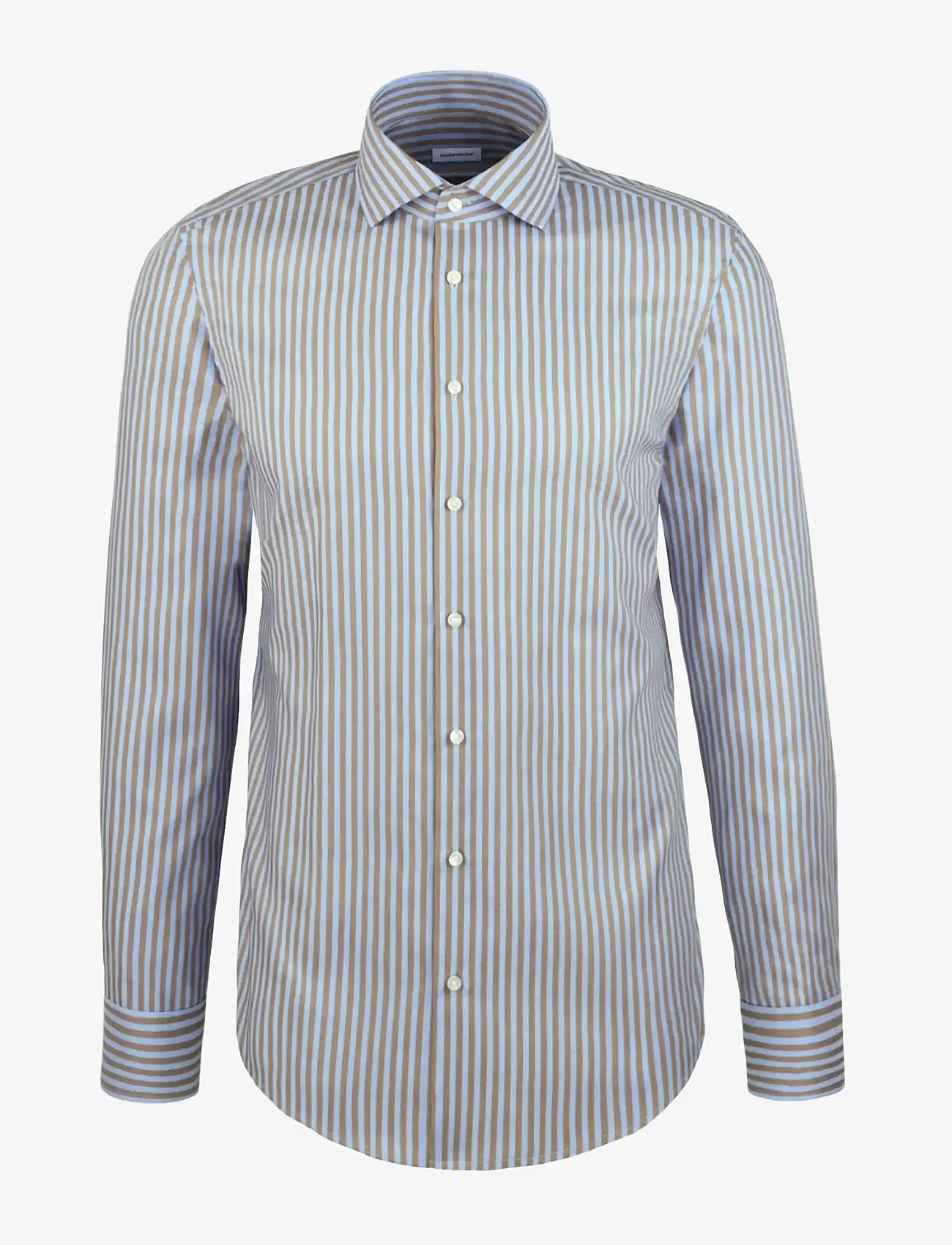 Seidensticker - Spread Kent - business skjorter - beige - 0