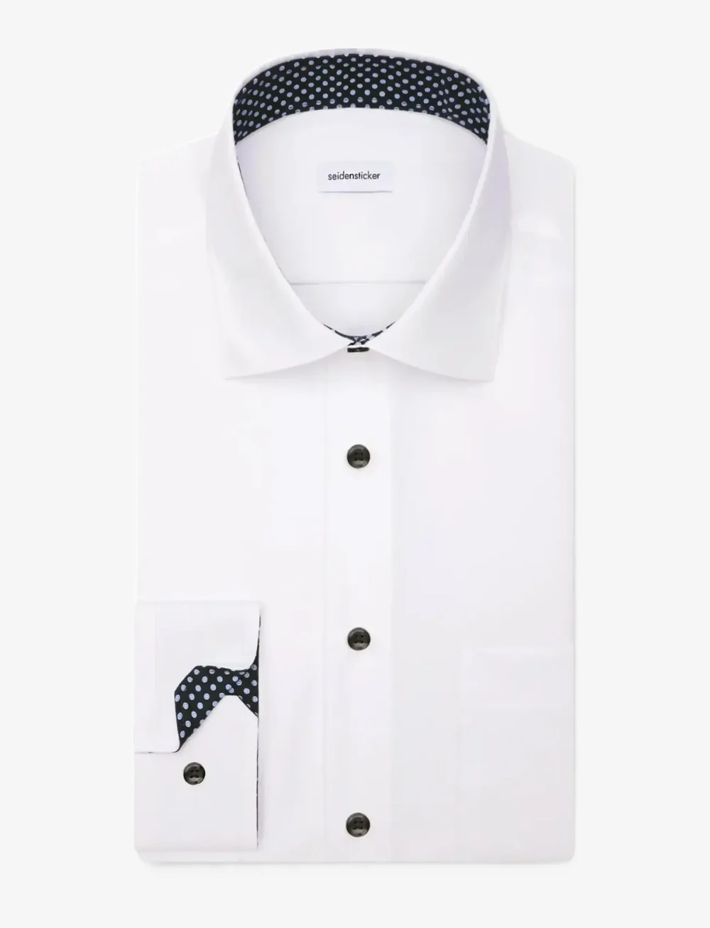 Seidensticker - New Kent 108 Patch 5 - formal shirts - white - 2
