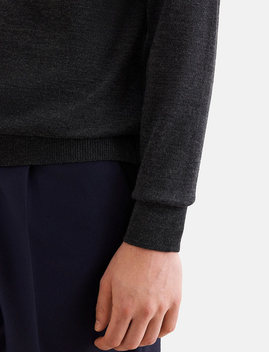 Seidensticker - Sweater knit Regular - anthrazit mÉlange - 3