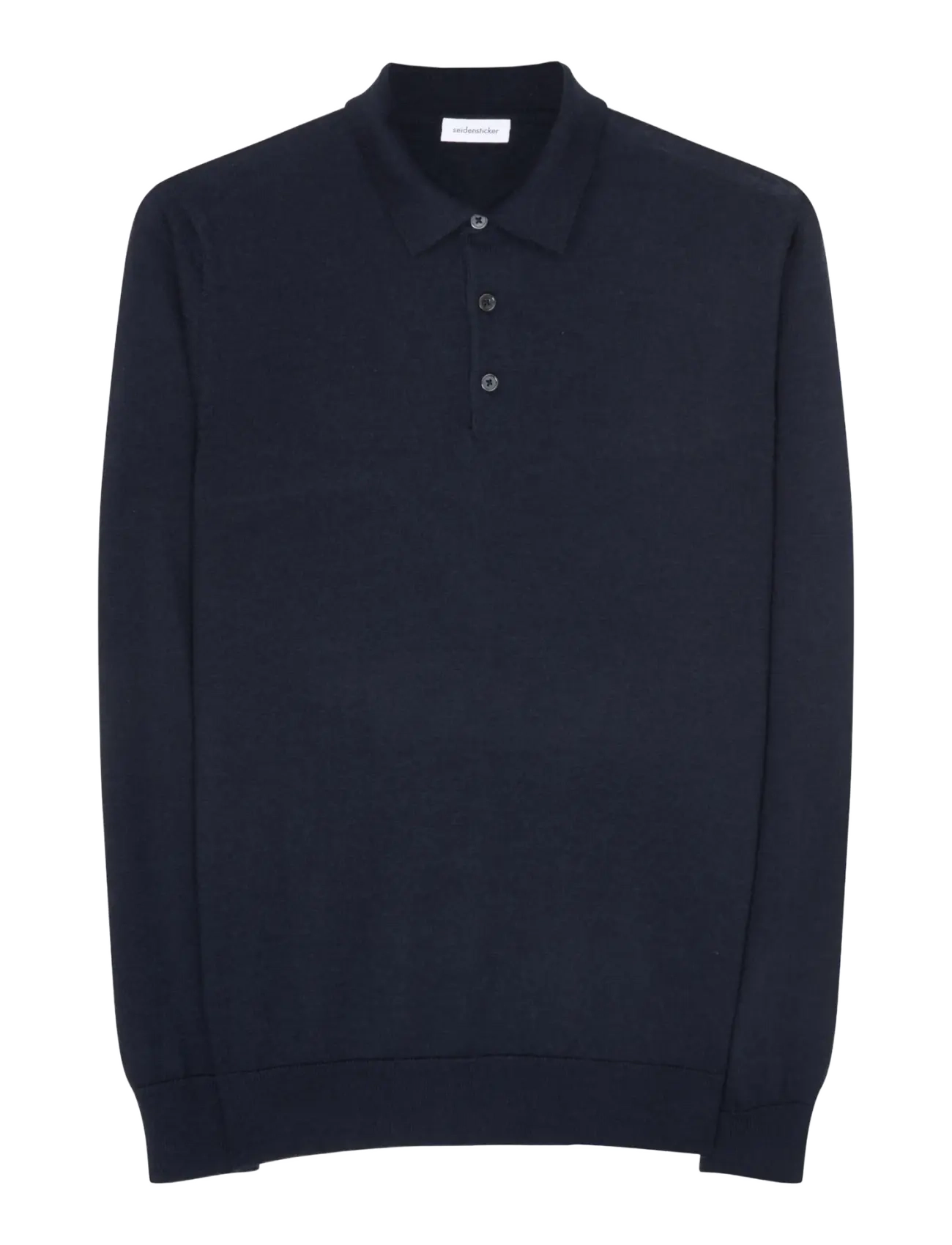 Seidensticker - Sweater knit Regular - pikkade varrukatega kootud polod - deep navy - 1