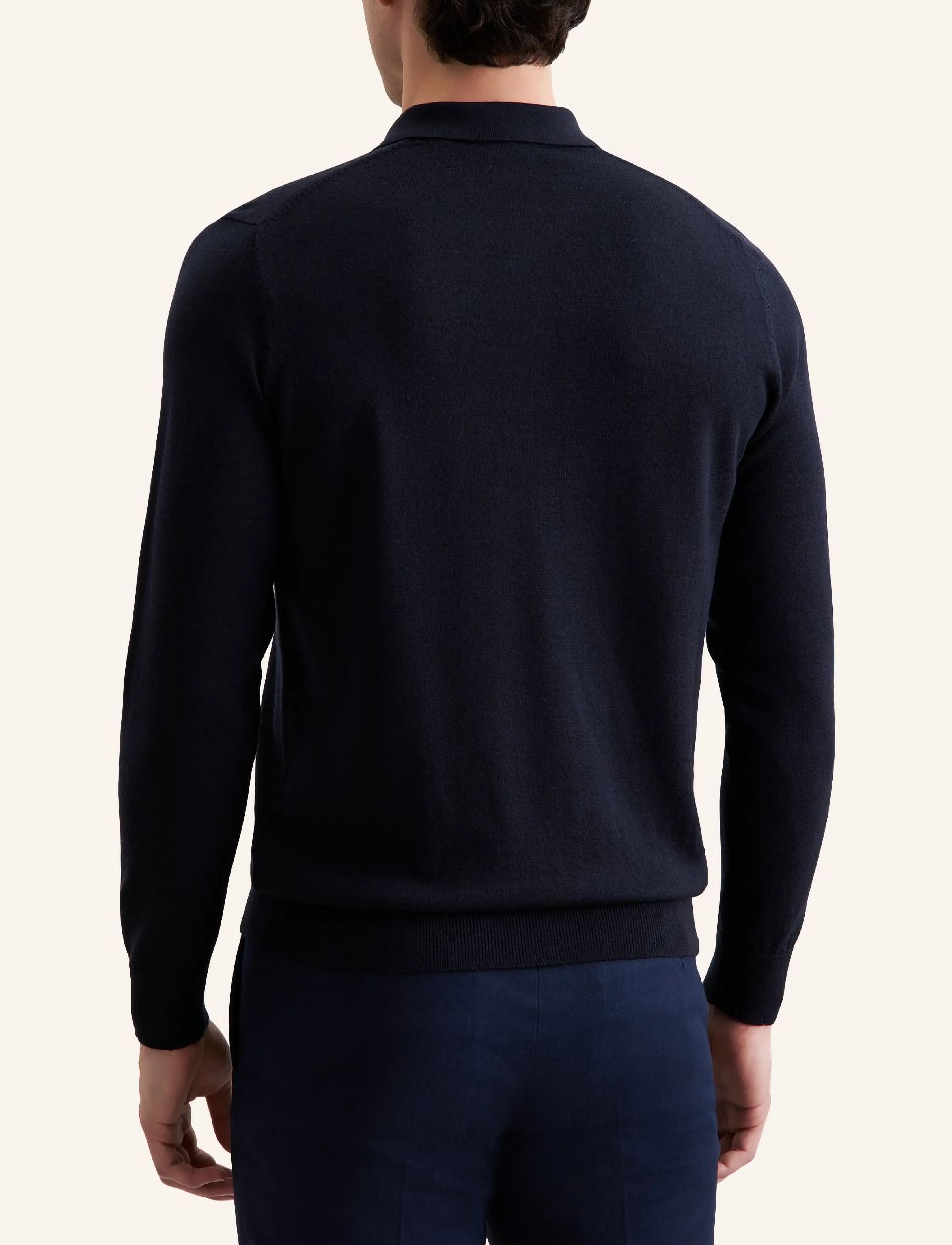 Seidensticker - Sweater knit Regular - pikkade varrukatega kootud polod - deep navy - 2