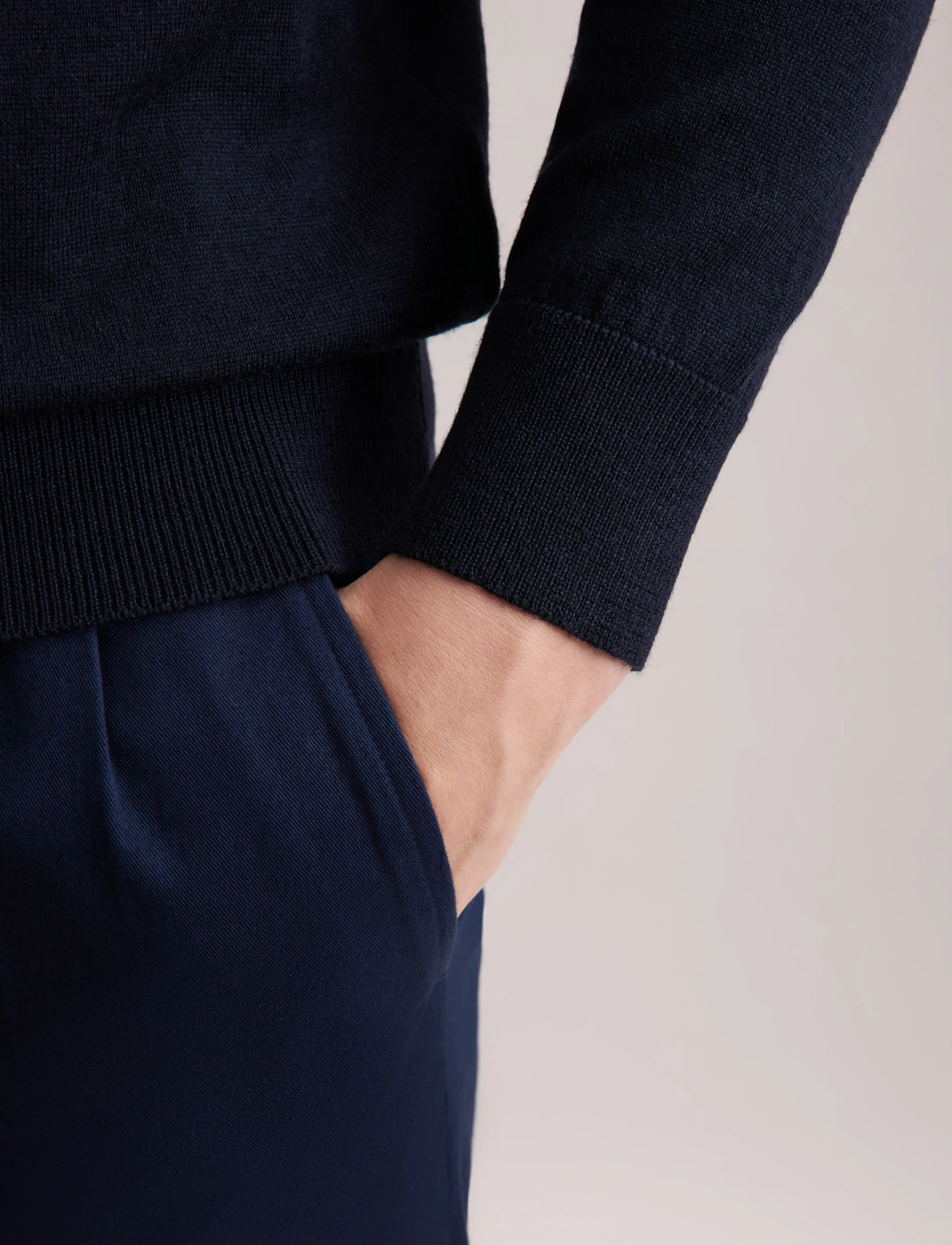 Seidensticker - Sweater knit Regular - pikkade varrukatega kootud polod - deep navy - 3