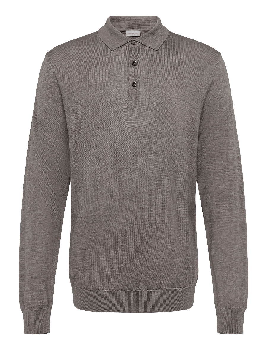 Seidensticker - Sweater knit Regular - pikkade varrukatega kootud polod - nougat mÉlange - 1