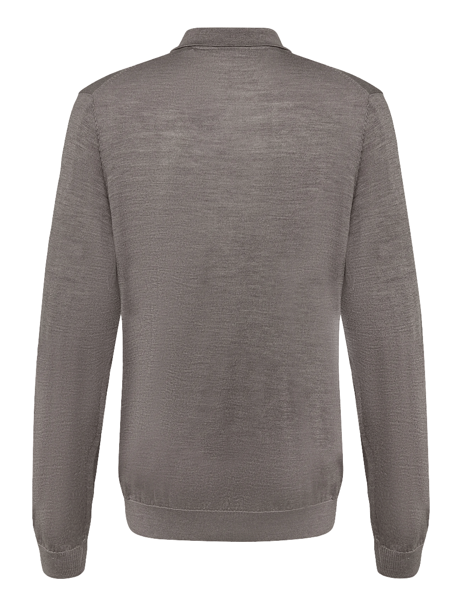 Seidensticker - Sweater knit Regular - pikkade varrukatega kootud polod - nougat mÉlange - 2