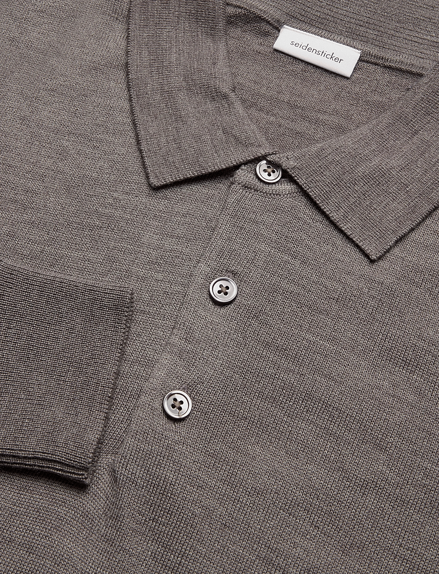 Seidensticker - Sweater knit Regular - pikkade varrukatega kootud polod - nougat mÉlange - 5