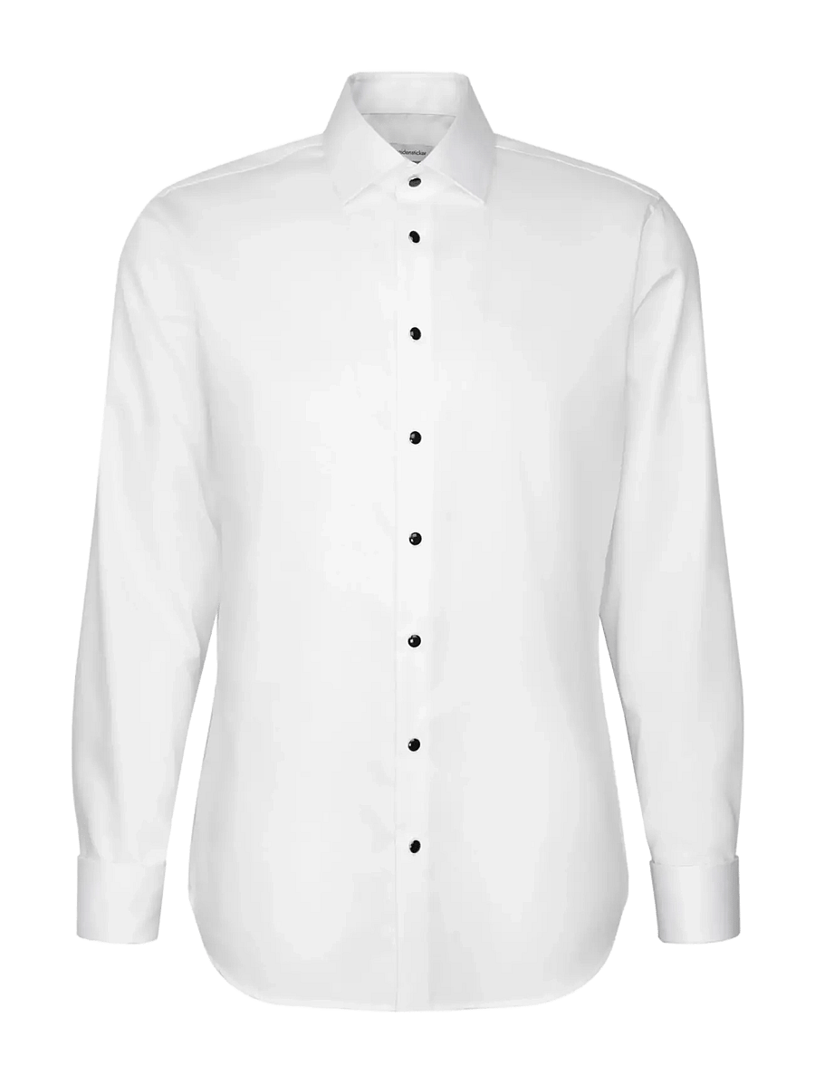 Seidensticker - Gala shirt Slim - smokingusärgid - white - 0