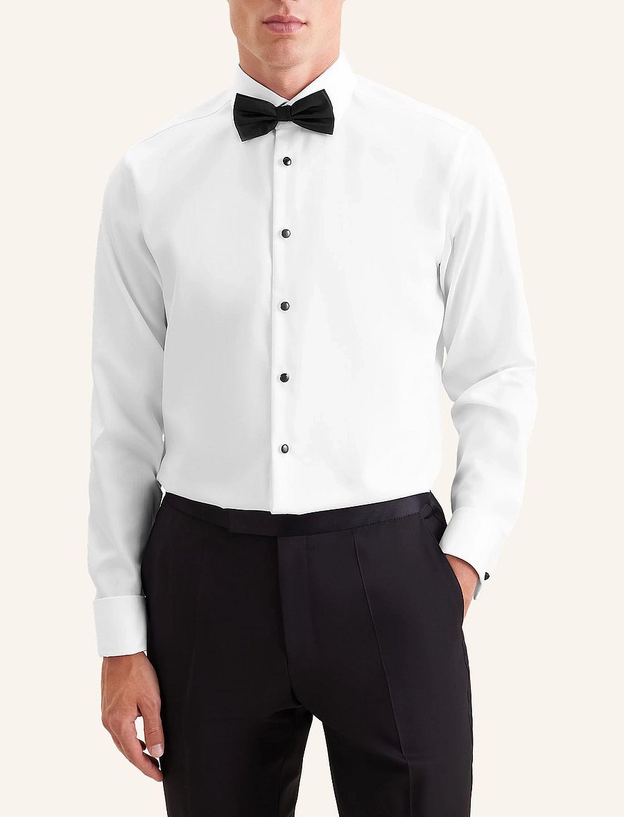 Seidensticker - Gala shirt Slim - smokingusärgid - white - 5