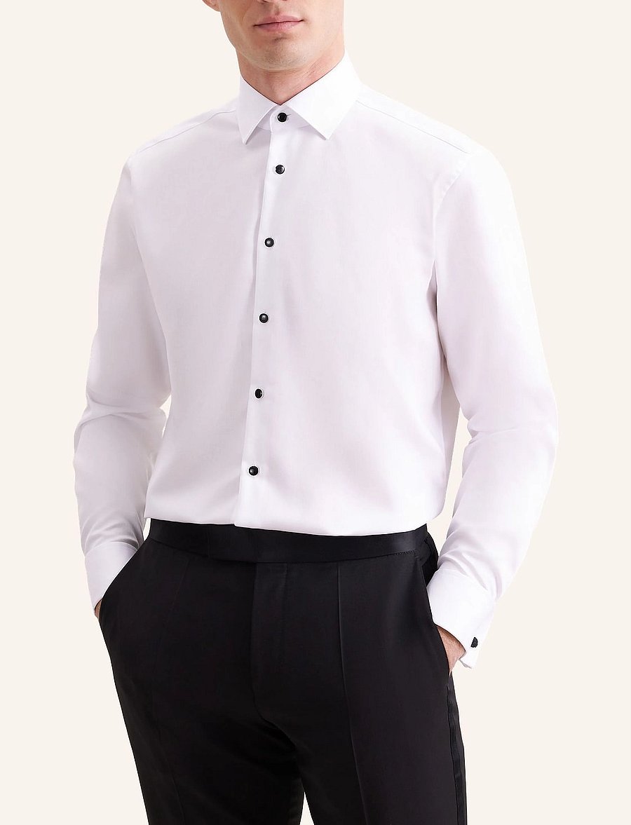 Seidensticker - Gala shirt Regular - ametlikud särgid - white - 4