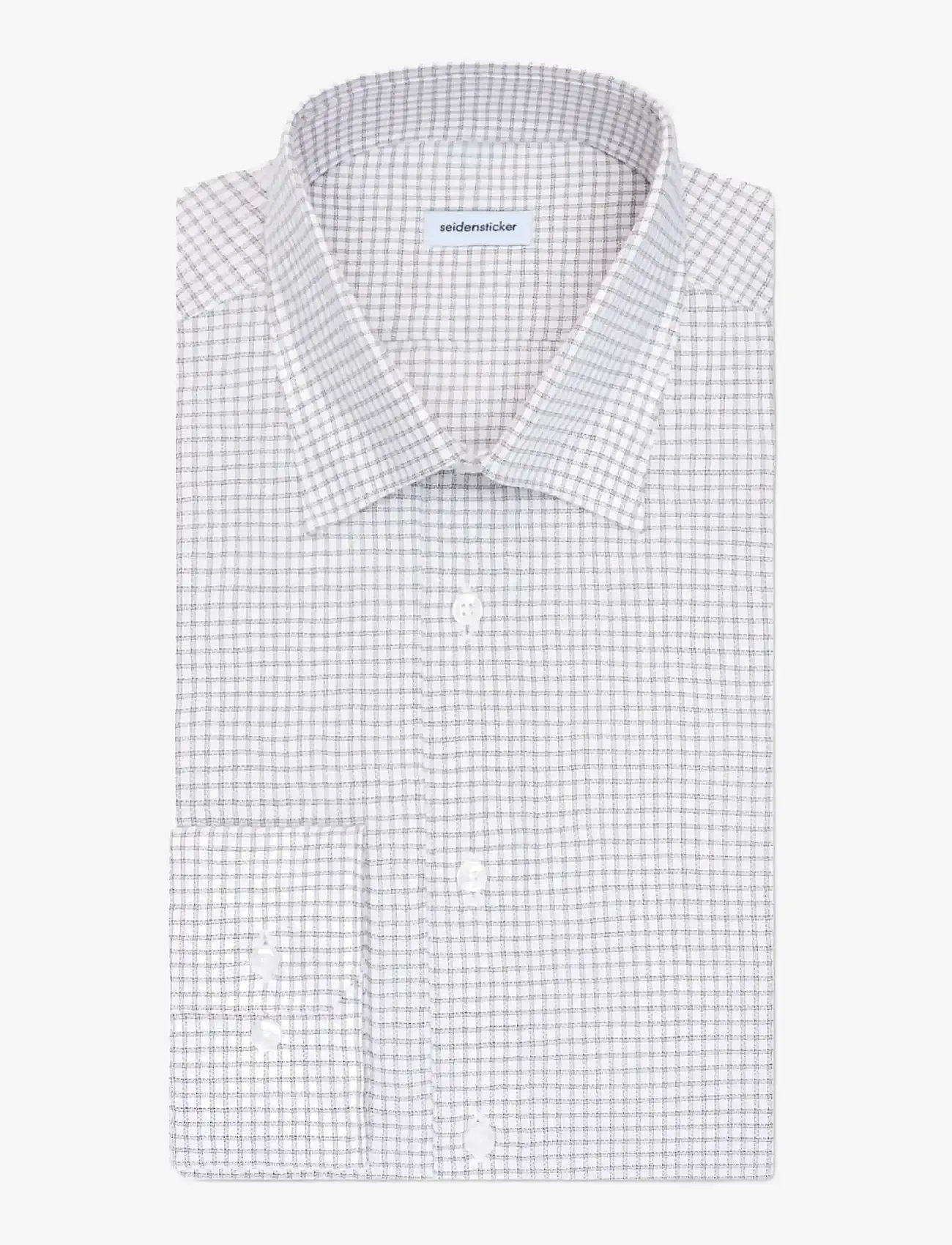 Seidensticker - Business shirt Slim - ruudulised särgid - beige - 2