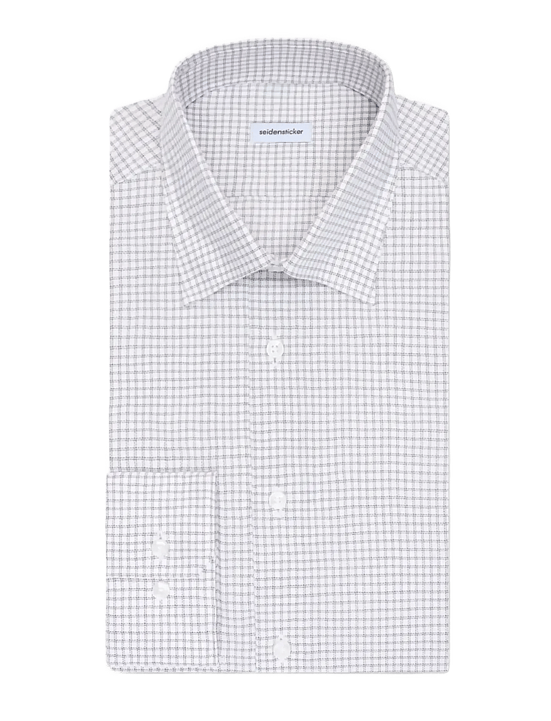 Seidensticker - Business shirt Slim - ruudulised särgid - beige - 2