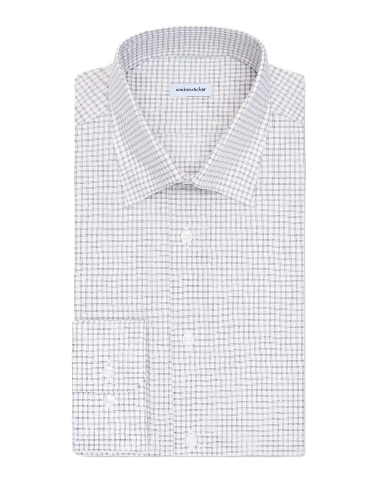 Seidensticker - Business shirt Slim - rutiga skjortor - beige - 2