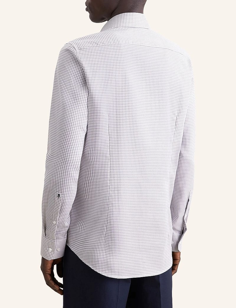 Seidensticker - Business shirt Slim - ruudulised särgid - beige - 3