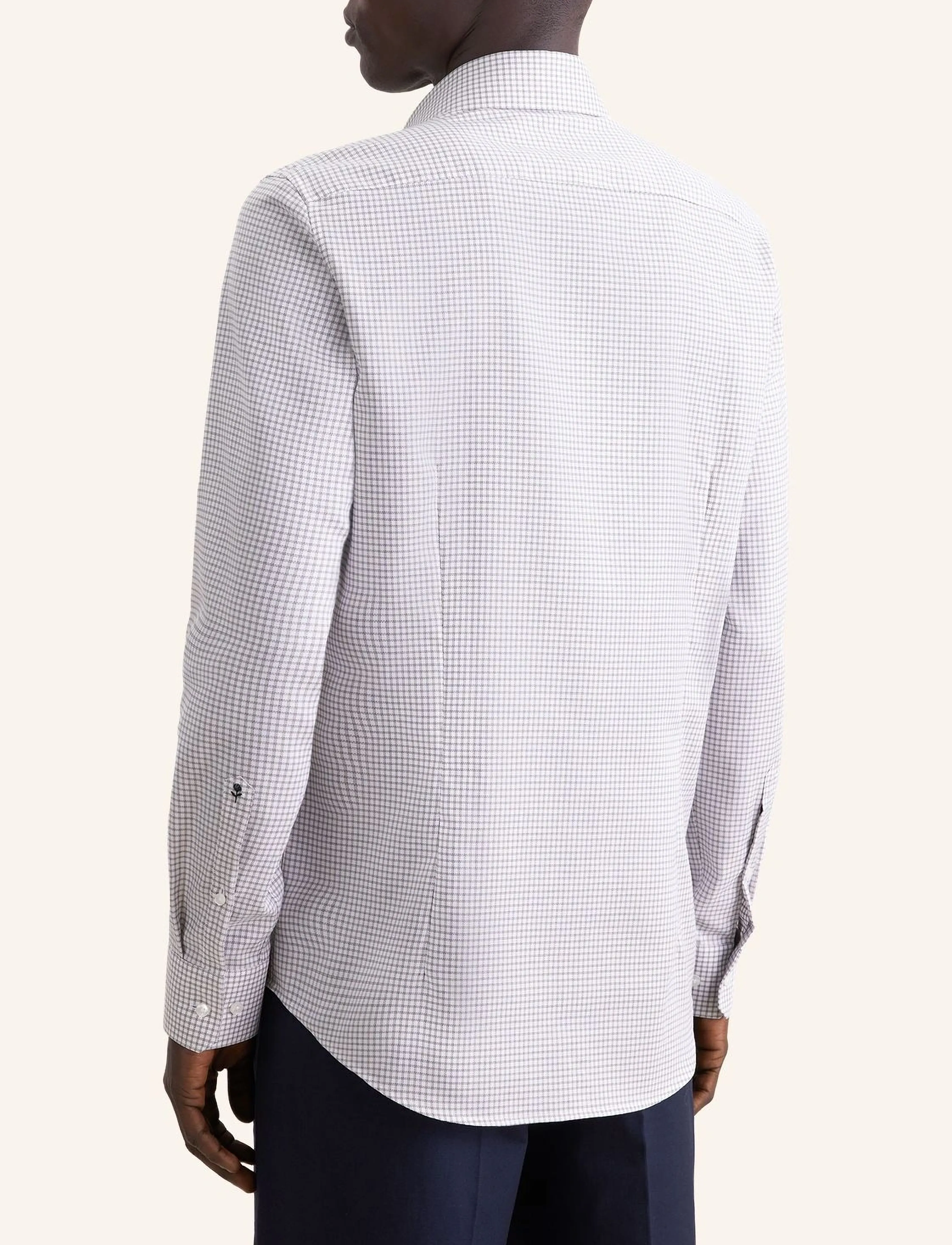 Seidensticker - Business shirt Slim - rutiga skjortor - beige - 3