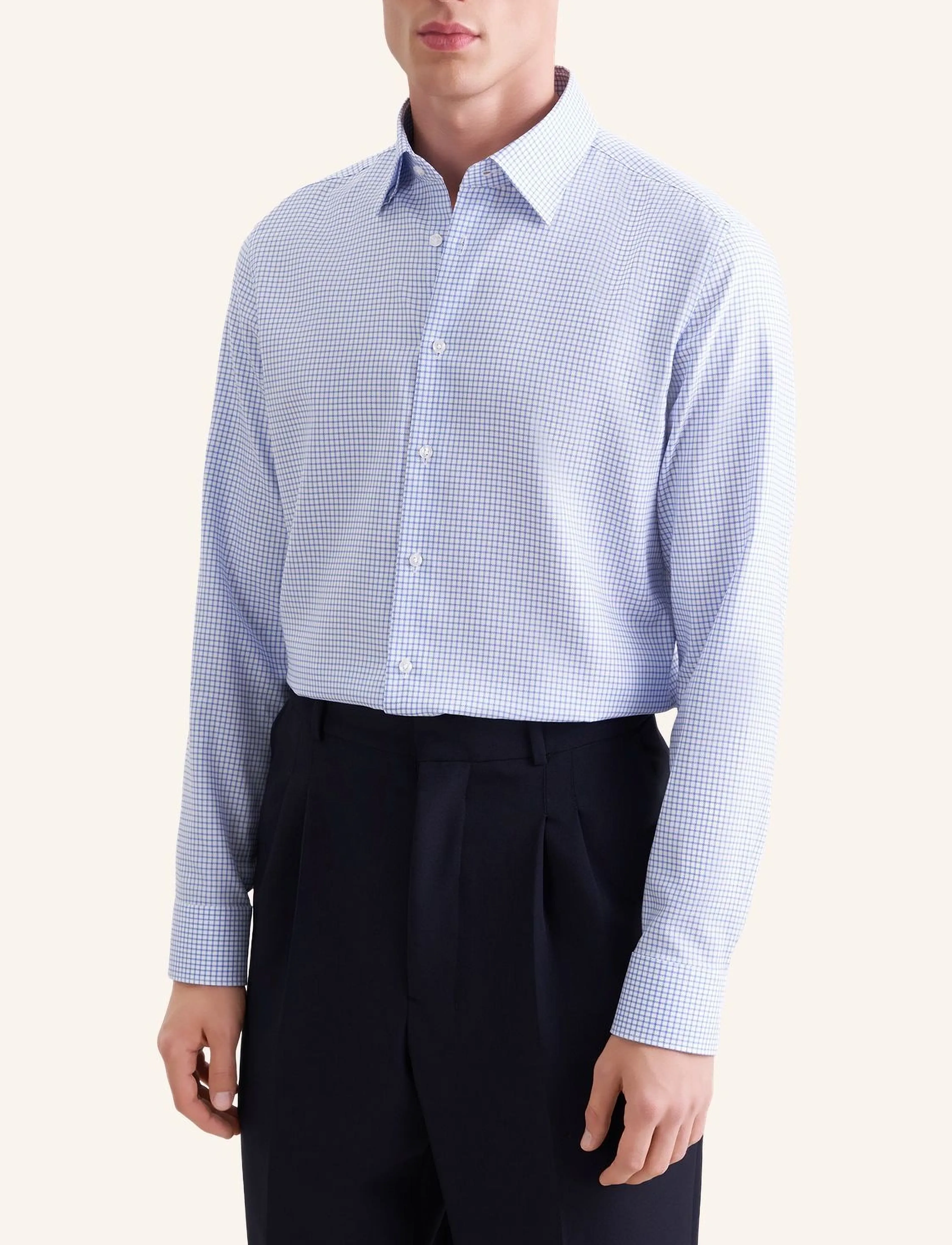 Seidensticker Business Shirt Slim, 41, Blue, Skjorter > Business Shirts, Herre