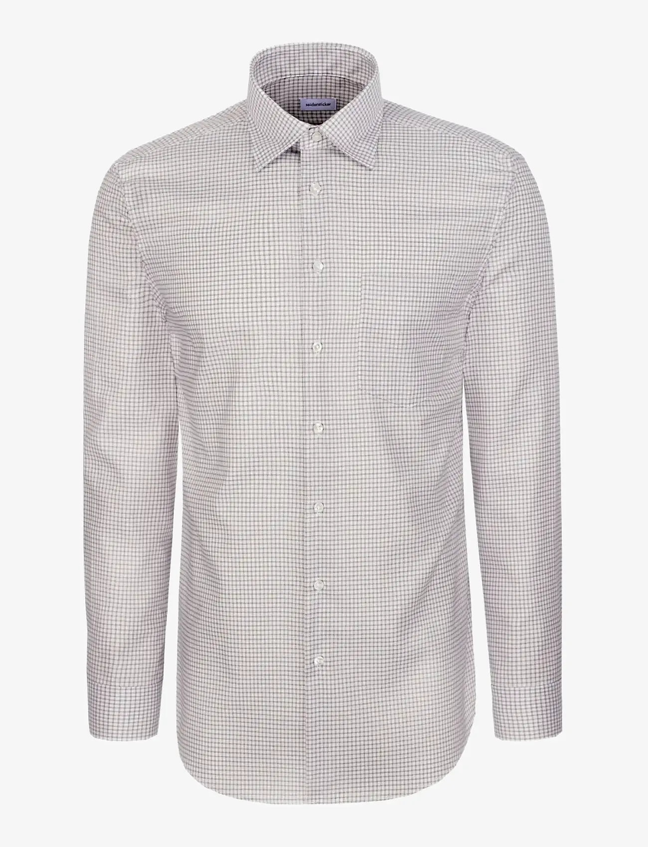 Seidensticker - Business shirt Regular - ternede skjorter - beige - 1
