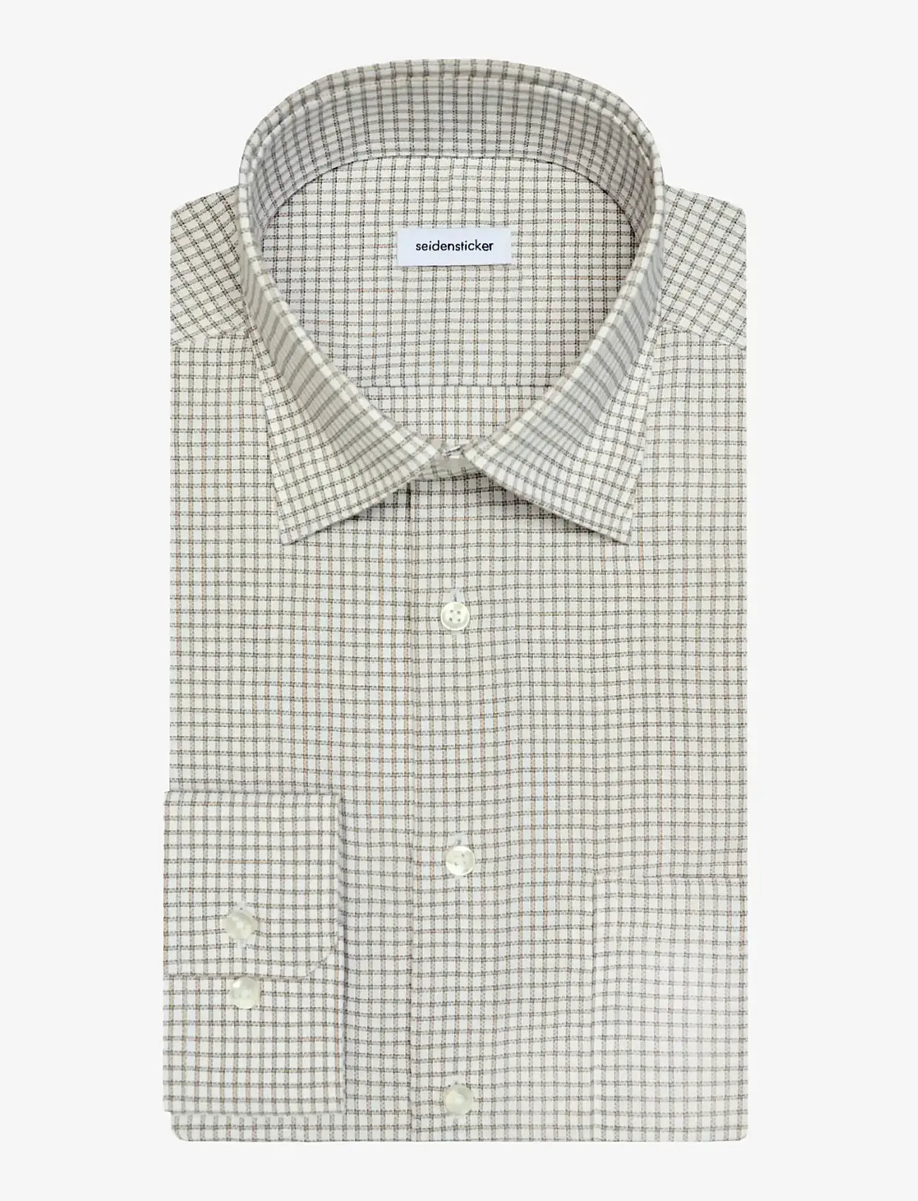 Seidensticker - Business shirt Regular - ternede skjorter - beige - 2