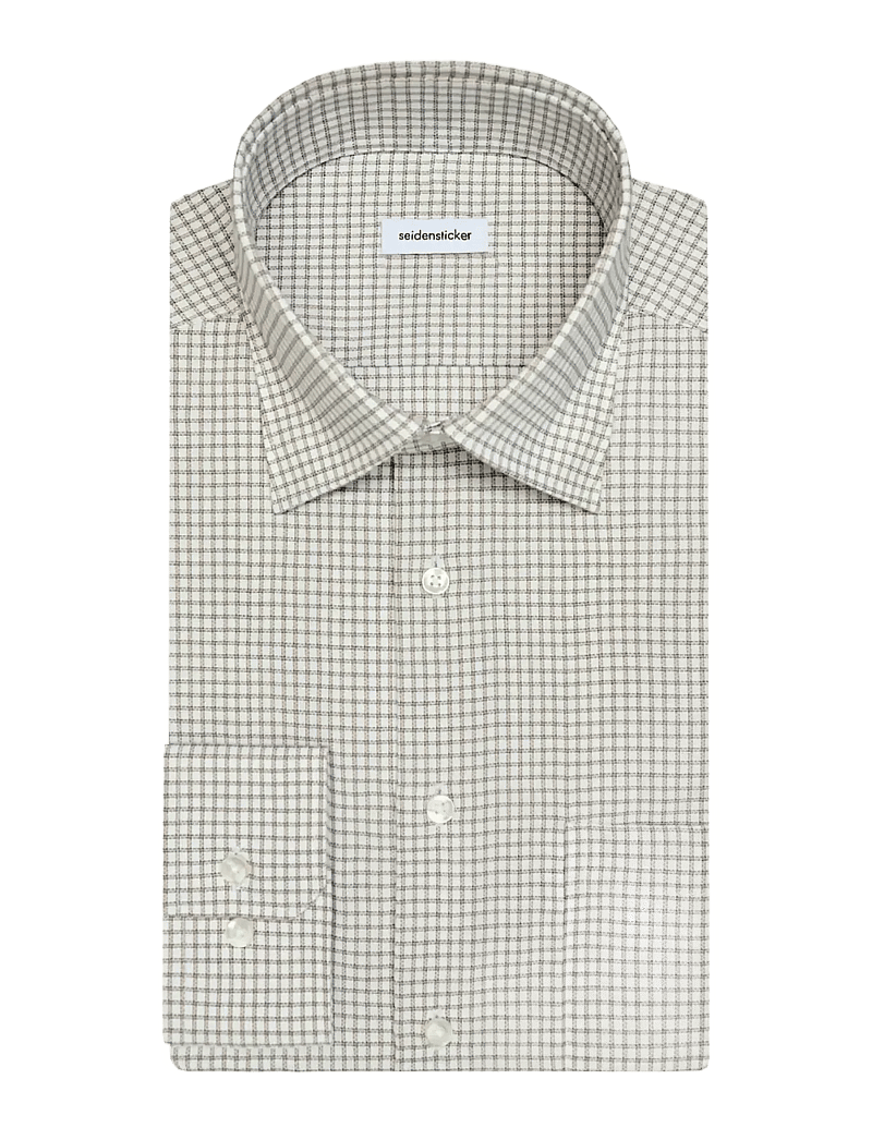 Seidensticker - Business shirt Regular - ternede skjorter - beige - 2