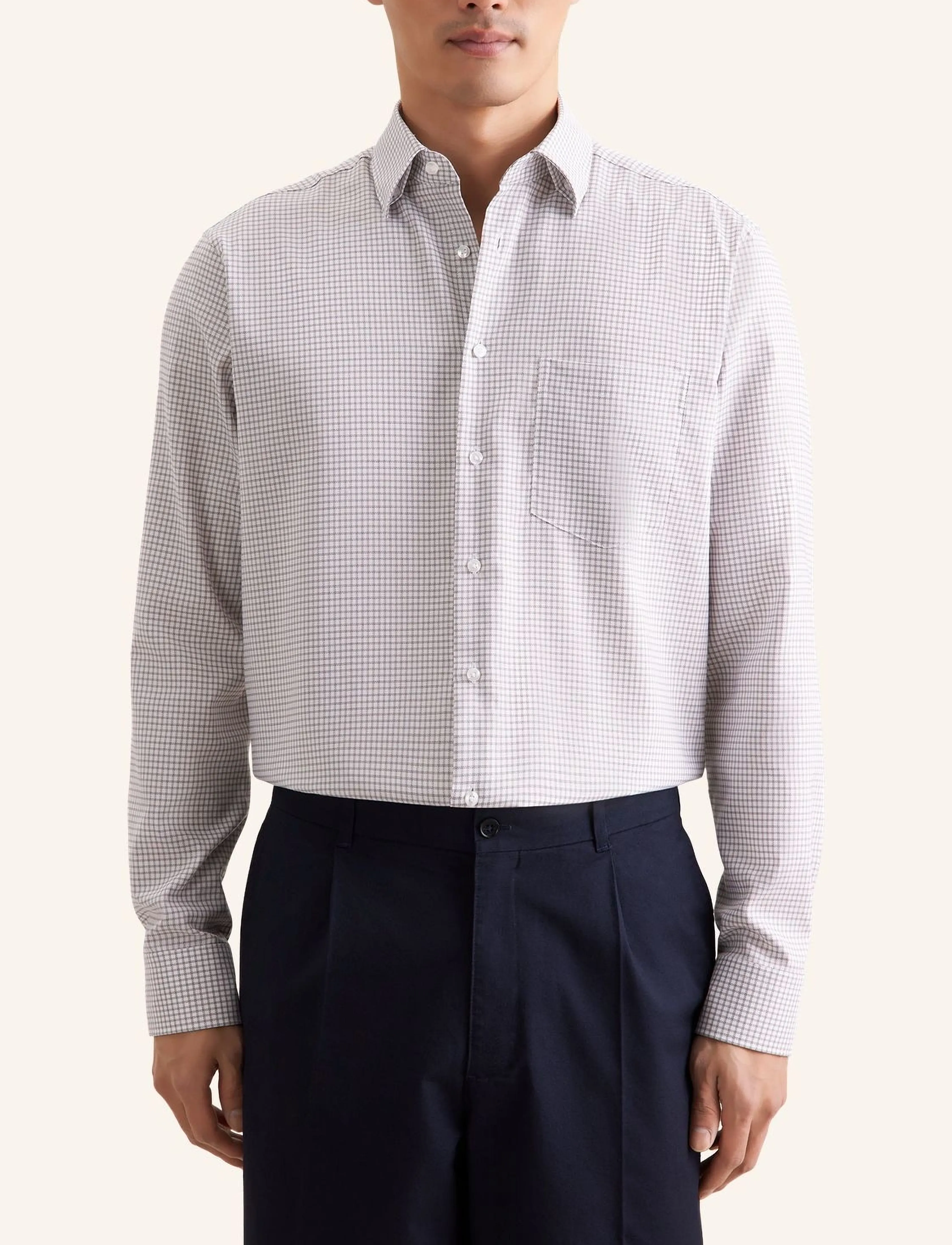 Seidensticker New B.D. 108 Covered - Karierte Hemden - BEIGE / multi