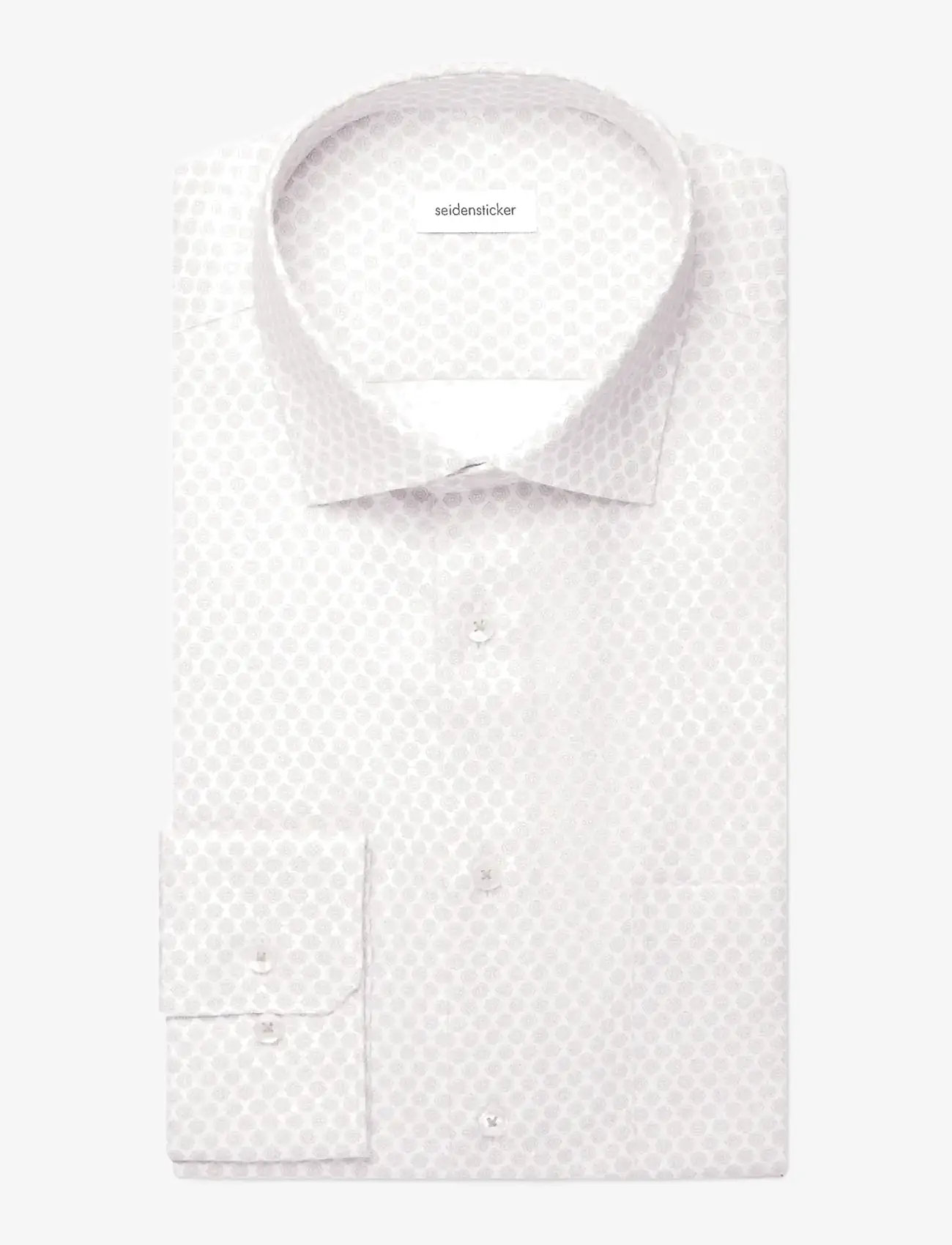 Seidensticker - Business shirt Regular - mønstrede skjorter - beige - 2
