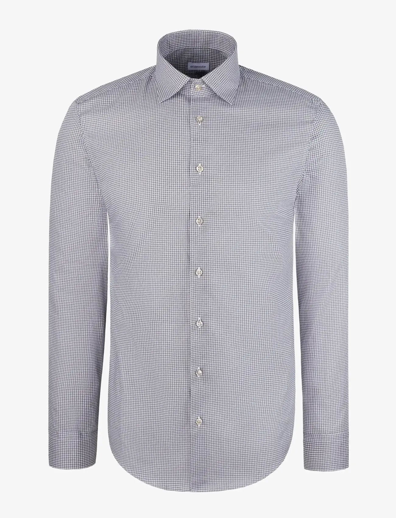 Seidensticker - New Kent 98 - mönstrade skjortor - beige - 0