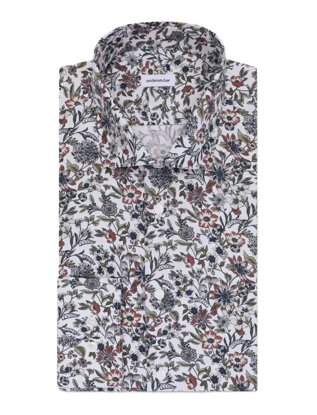 Seidensticker - Business shirt Slim - mustriga särgid - olive - 2