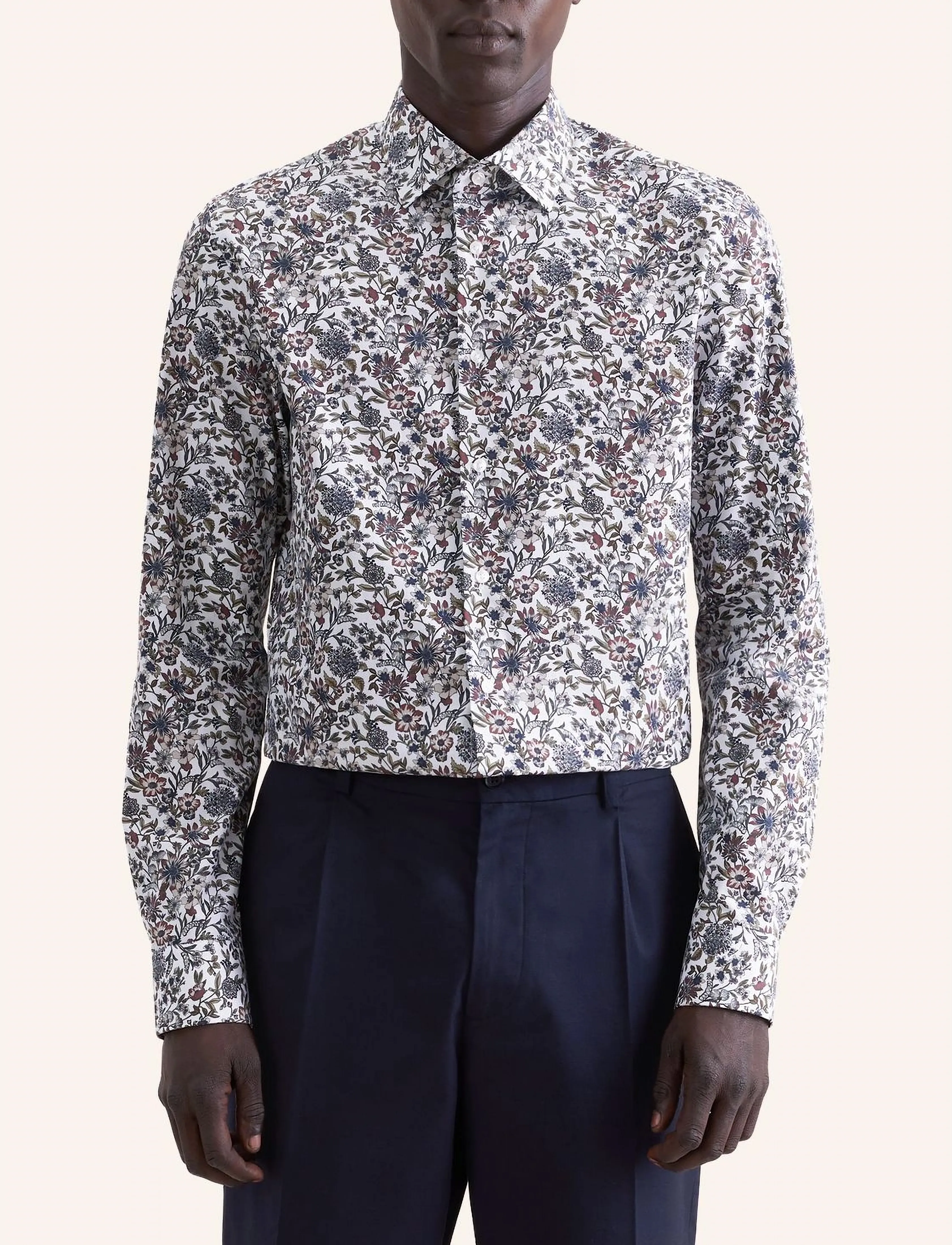 Seidensticker New Kent 98 - Nyheter - OLIVE / white