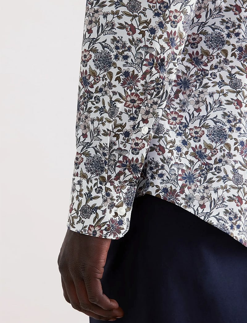 Seidensticker - New Kent 98 - mönstrade skjortor - olive - 4