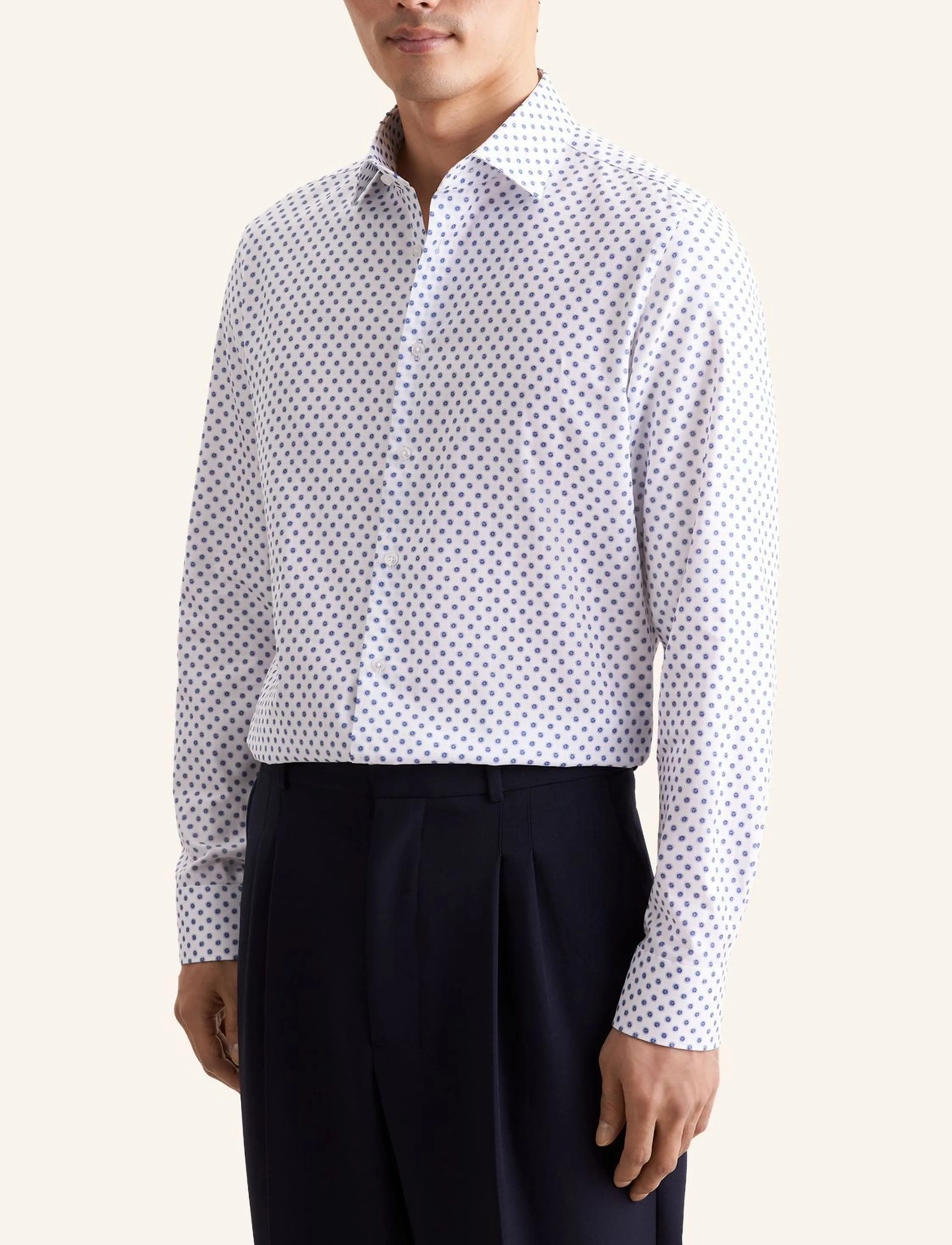 Seidensticker Business Shirt Slim, 40, Blue, Skjorter > Business Shirts, Herre