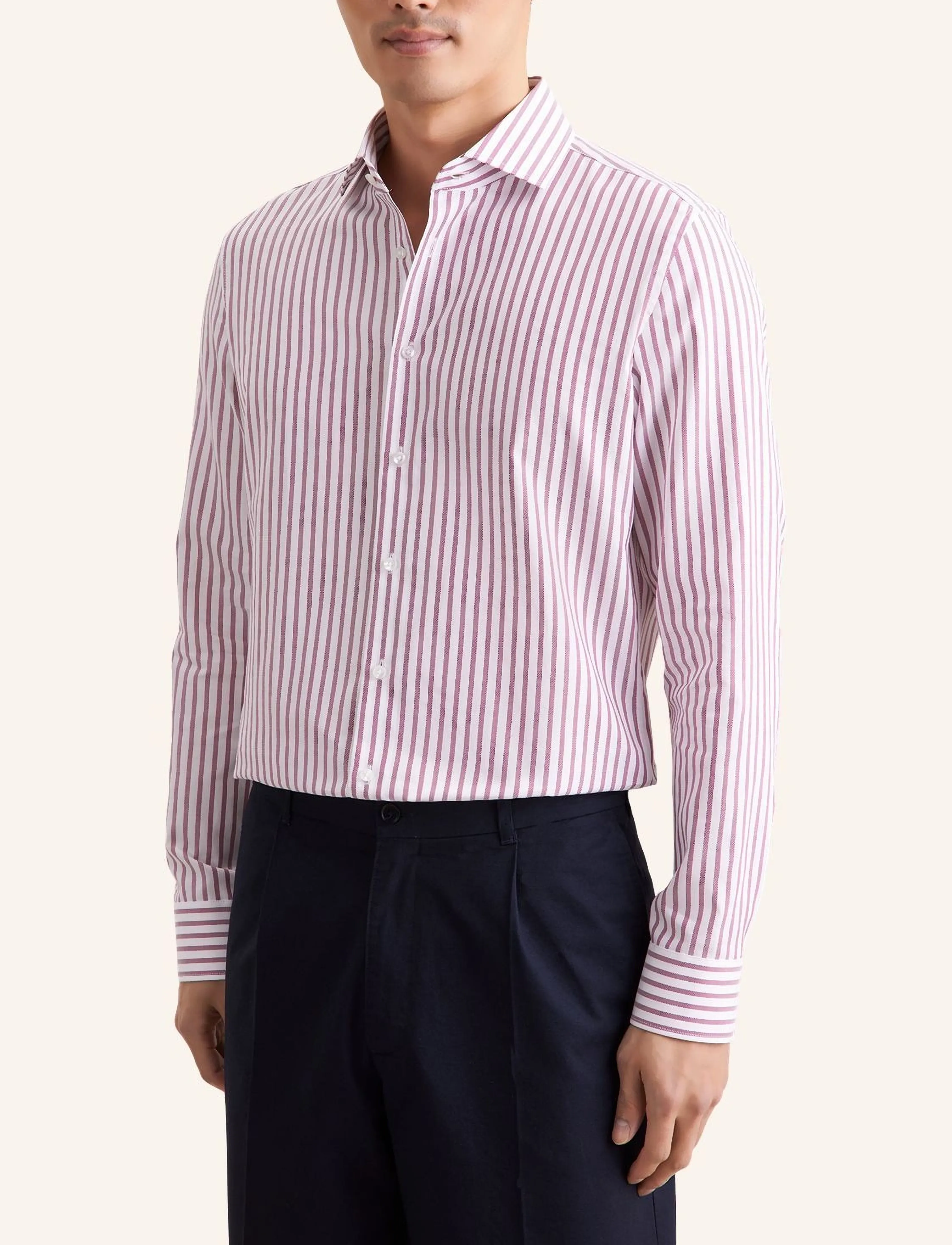 Seidensticker Business Shirt Slim, 39, Red, Skjorter > Business Shirts, Herre