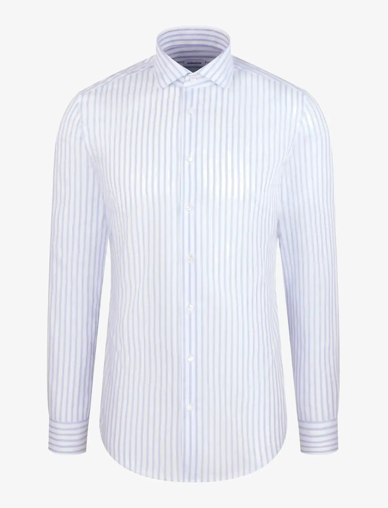 Seidensticker - Spread Kent 98 - stribede skjorter - light blue - 1