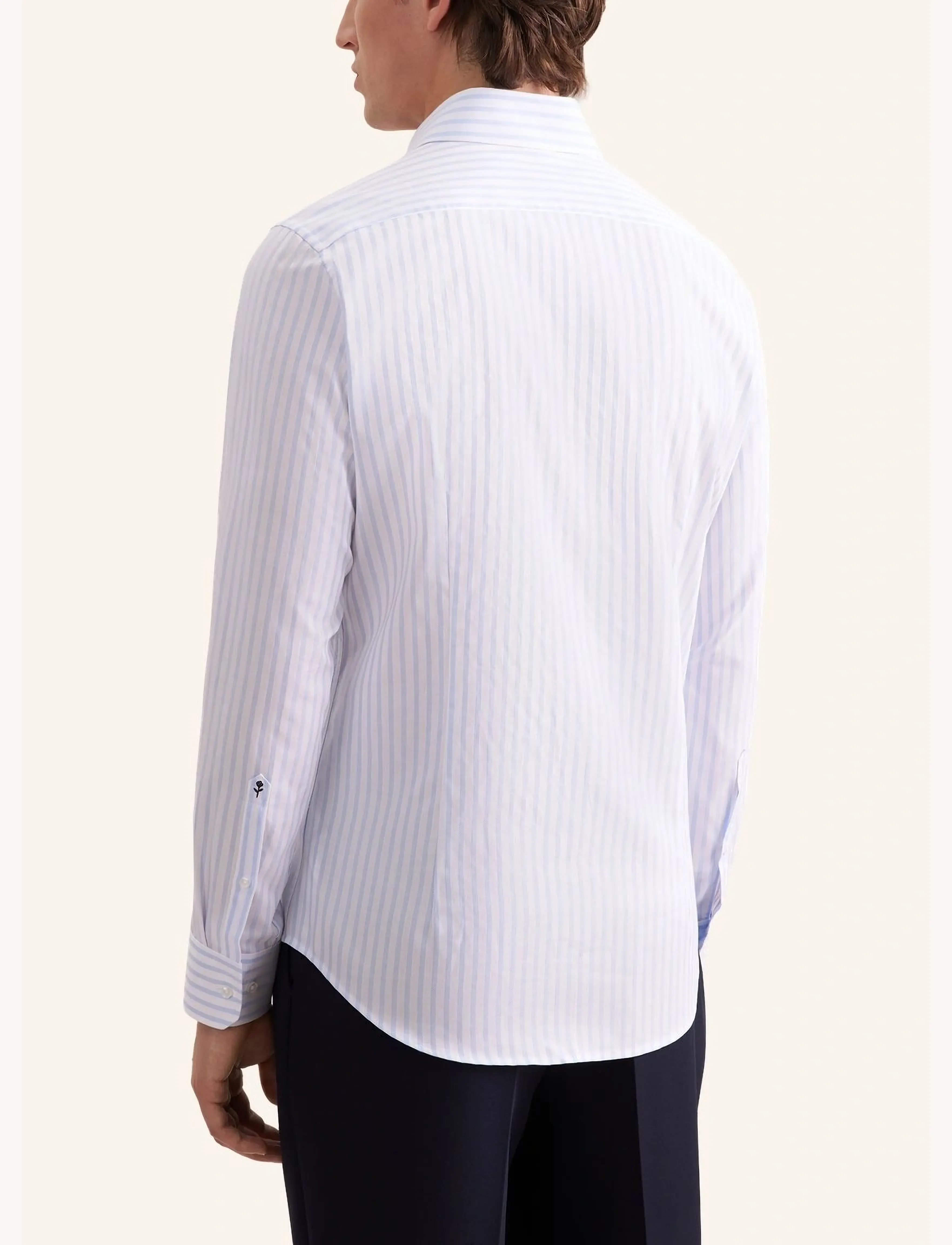Seidensticker - Business shirt Slim - striped shirts - light blue - 3