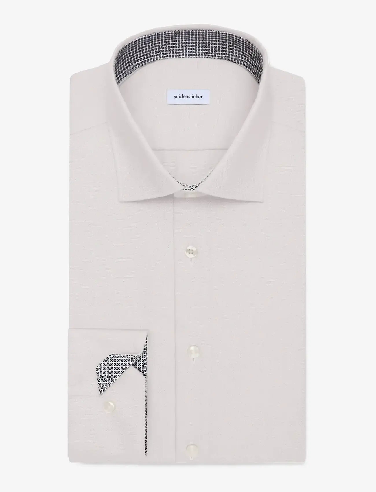 Seidensticker - Business shirt Slim - mønstrede skjorter - beige - 2