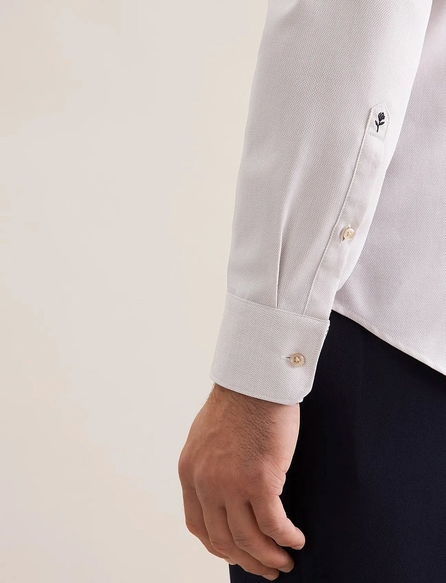 Seidensticker - Business shirt Slim - pattern shirts - beige - 4