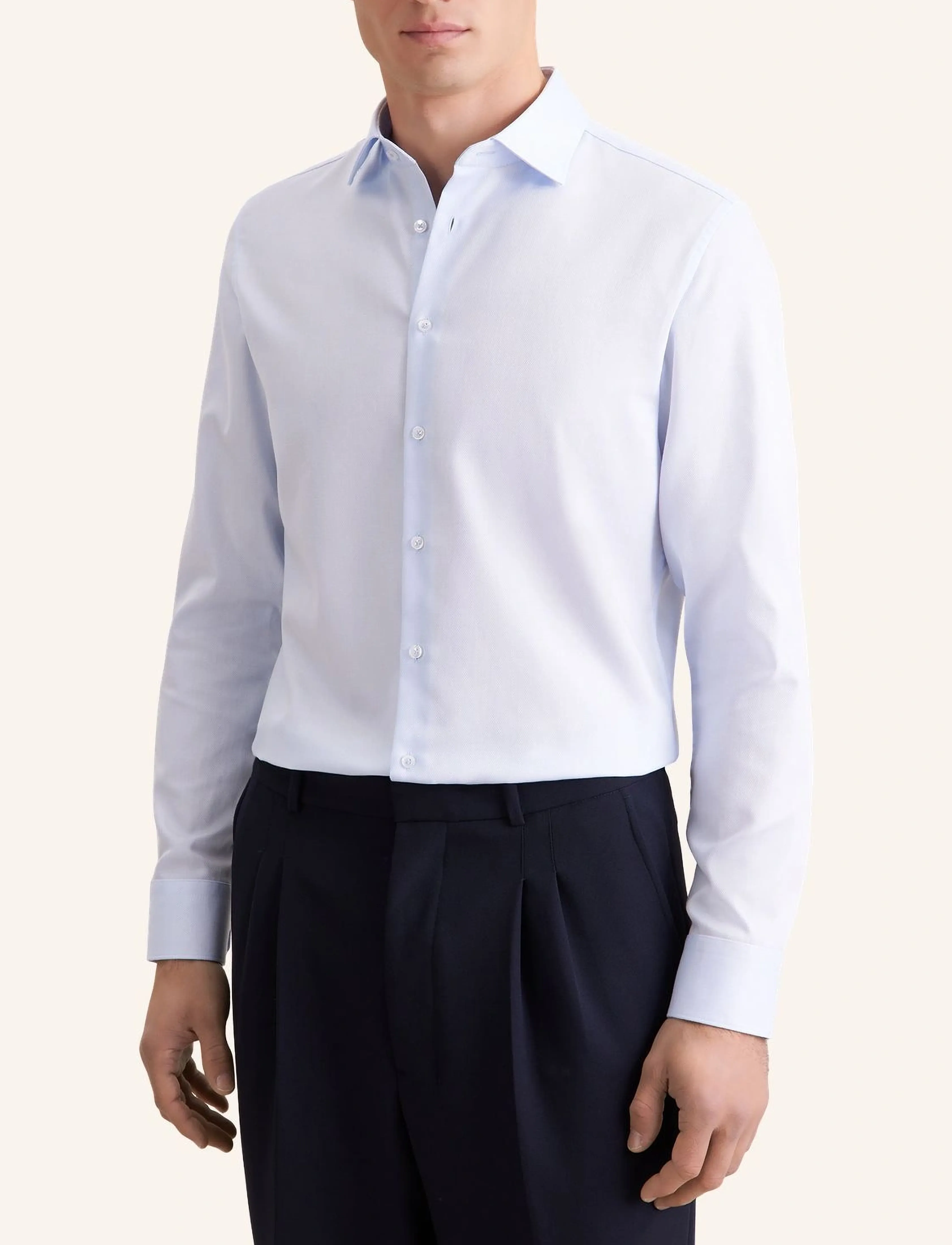 Seidensticker New Kent 98 Patch 5 - Mönstrade skjortor - LIGHT BLUE / blue