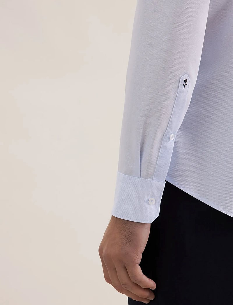 Seidensticker - New Kent 98 Patch 5 - mustriga särgid - light blue - 4