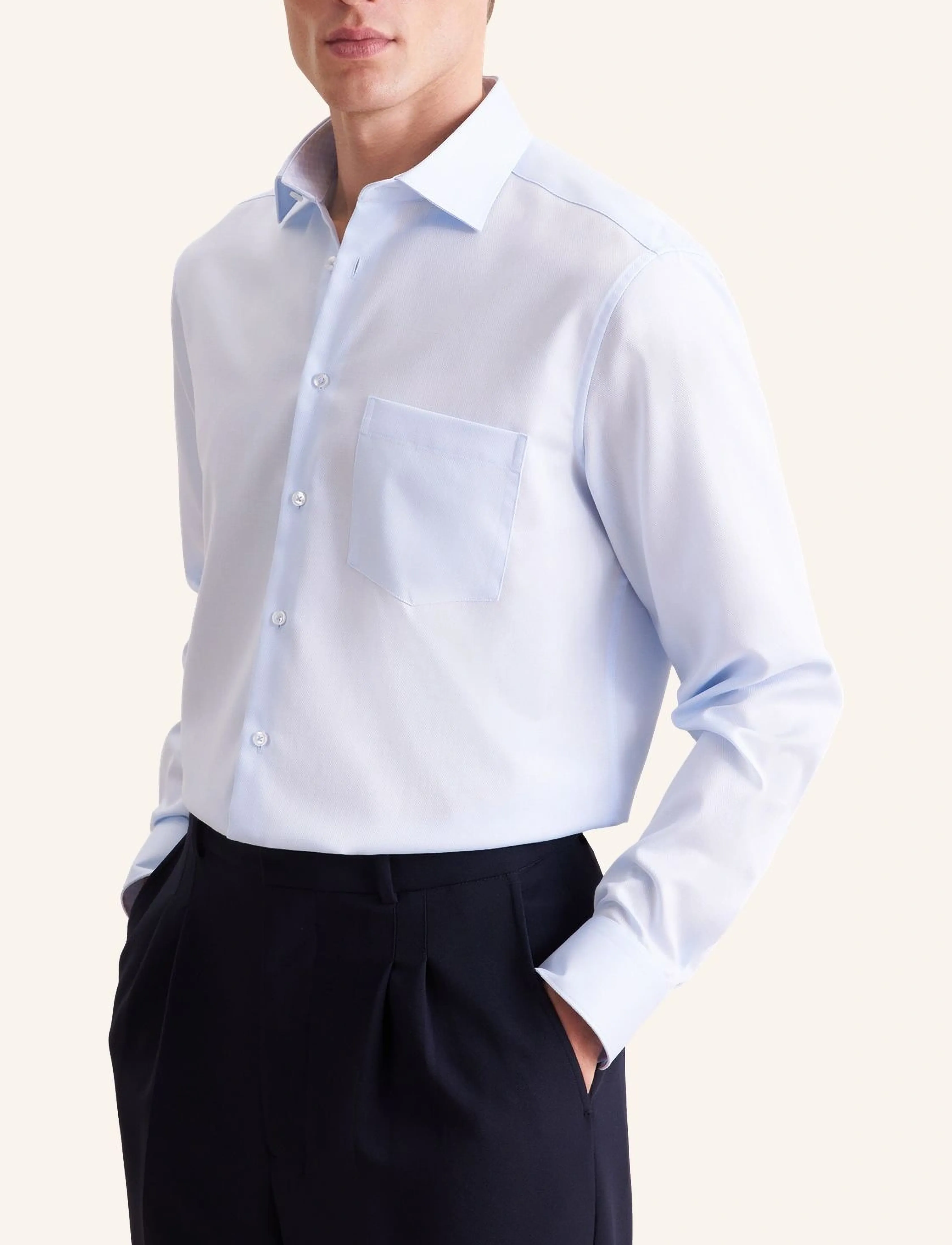 Seidensticker New Kent 108 Patch 5 - Pidulikud särgid - LIGHT BLUE / blue