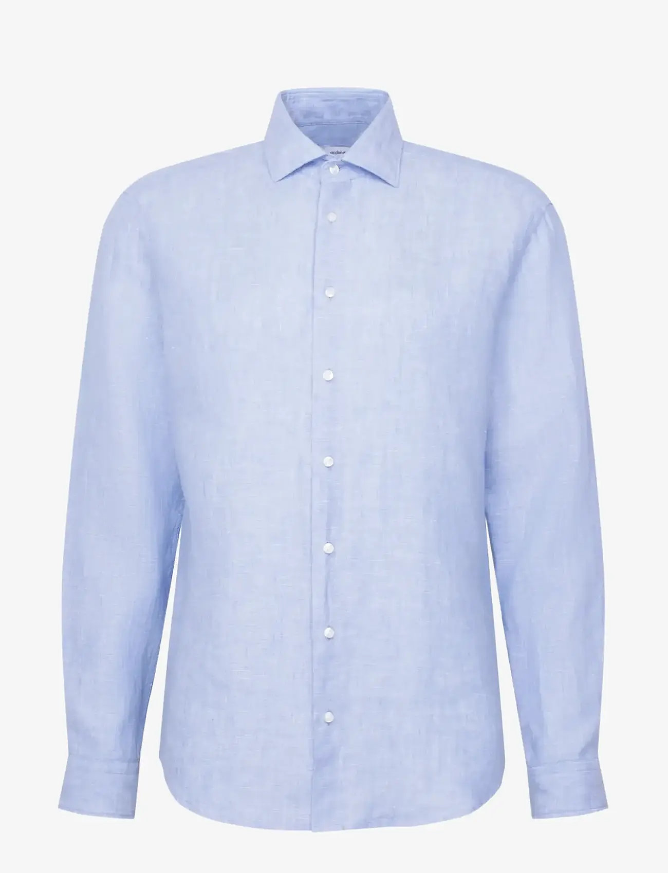 Seidensticker - Linen shirt Regular - hørskjorter - light blue - 1