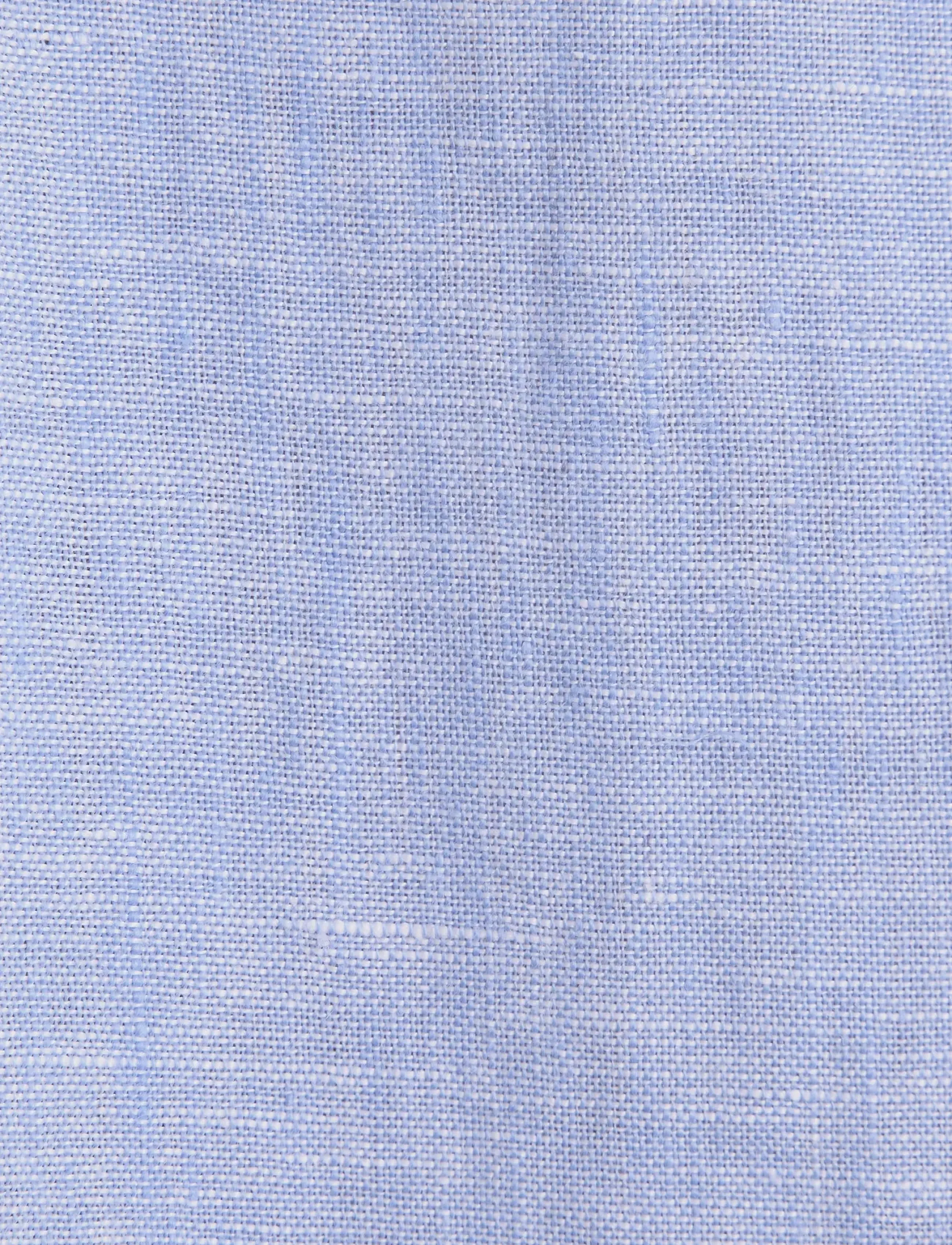 Seidensticker - Linen shirt Regular - linskjorter - light blue - 5