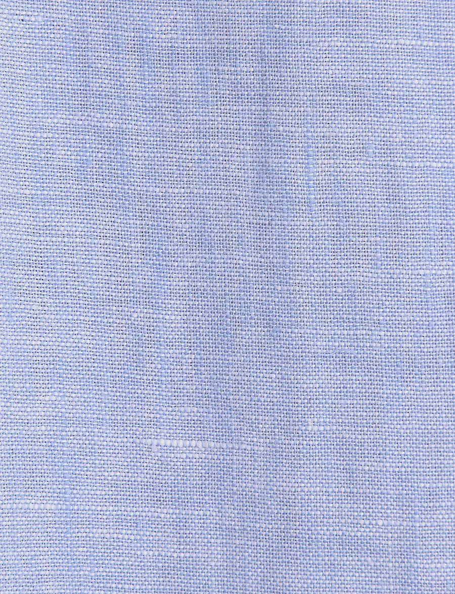 Seidensticker - Linen shirt Regular - linskjorter - light blue - 5