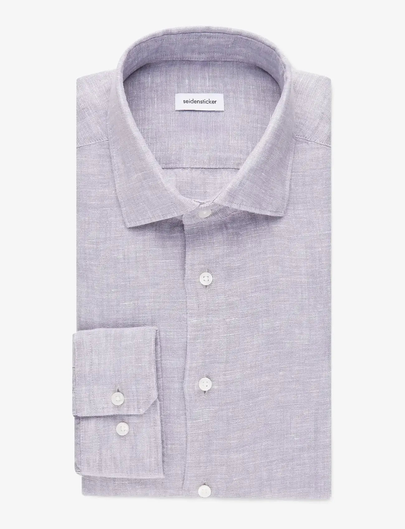 Seidensticker - Linen shirt Regular - hørskjorter - light grey - 2