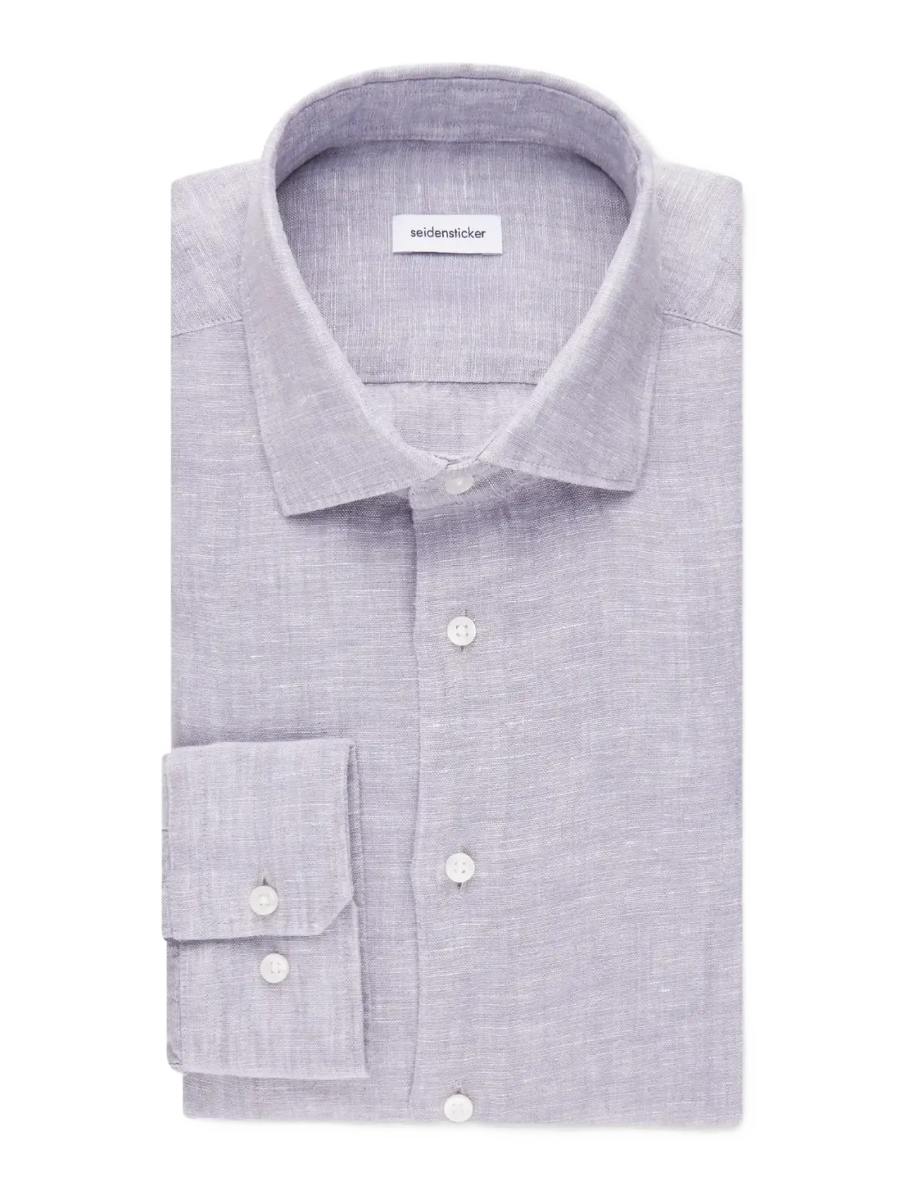 Seidensticker - Linen shirt Regular - linen shirts - light grey - 2