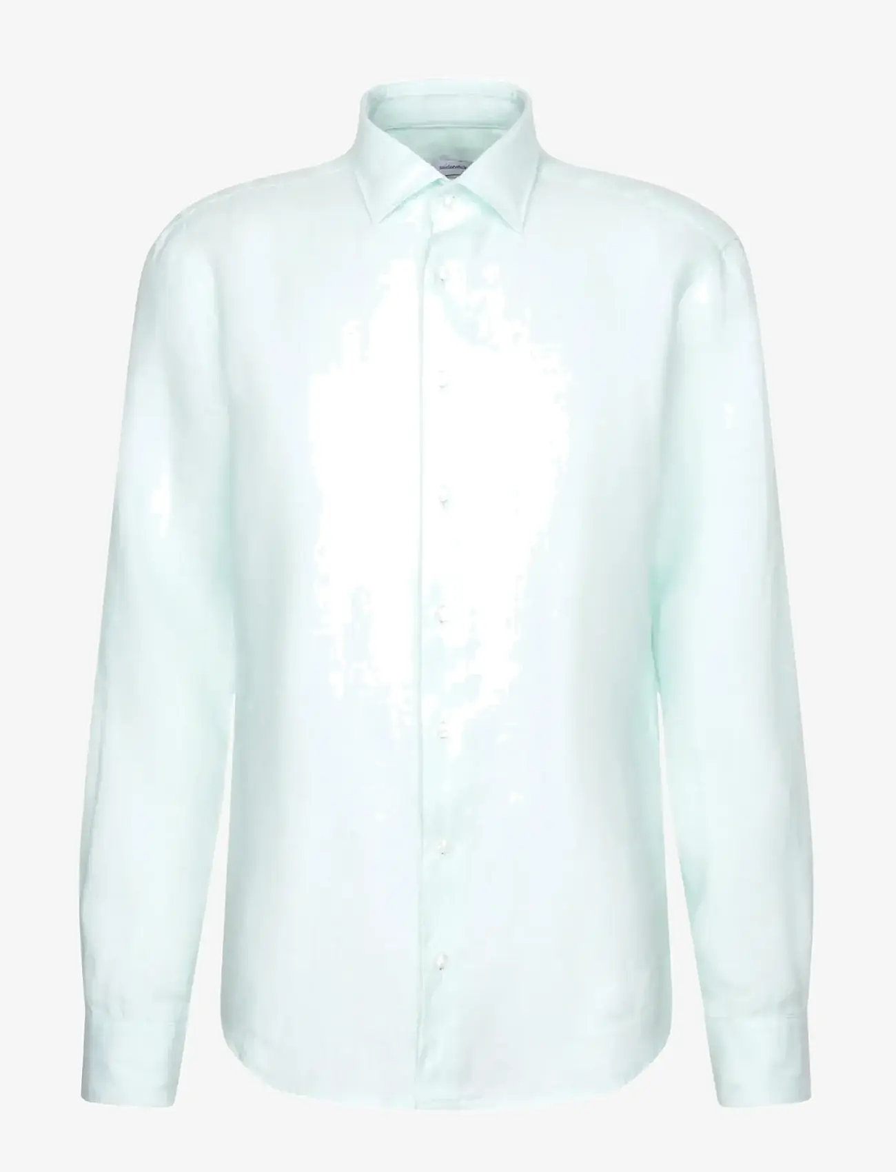 Seidensticker - Linen shirt Regular - hørskjorter - mint green - 1