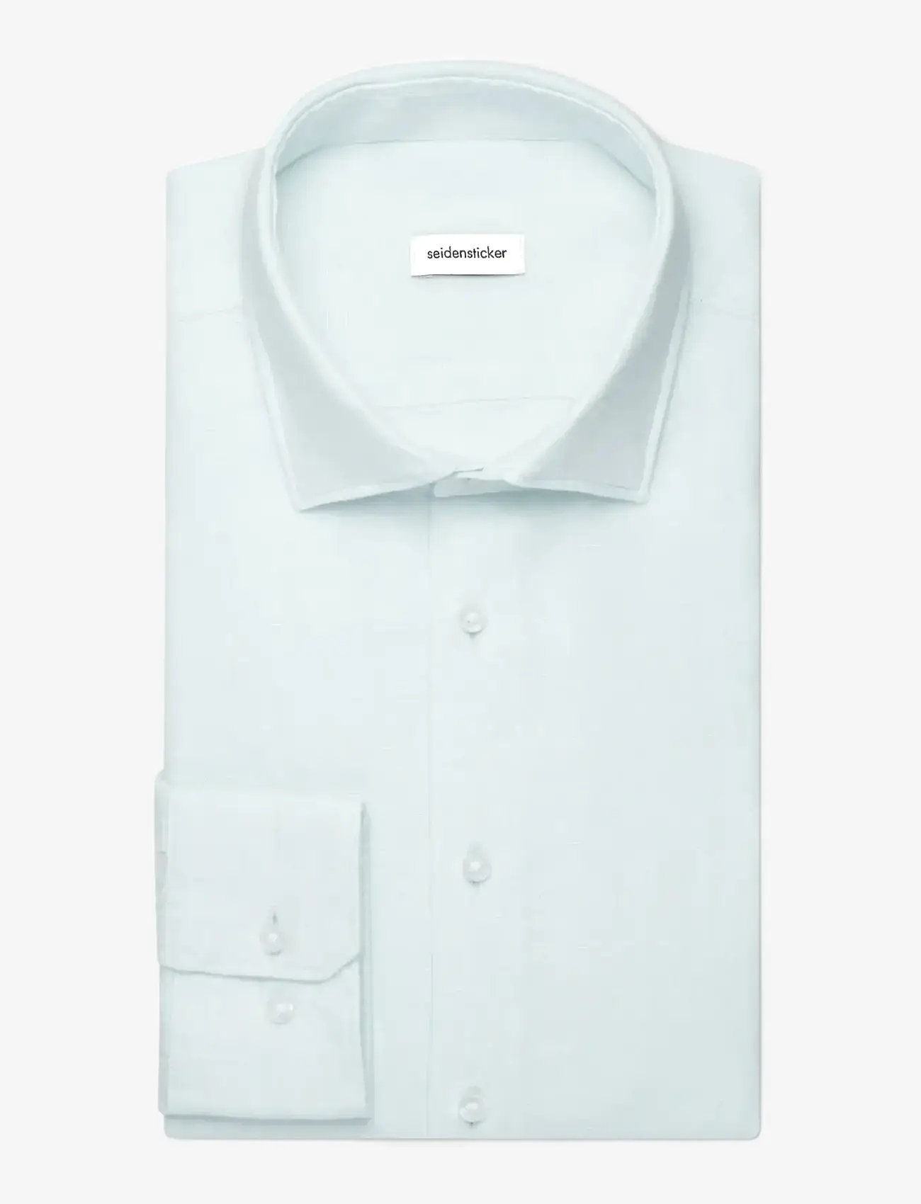 Seidensticker - Linen shirt Regular - hørskjorter - mint green - 2