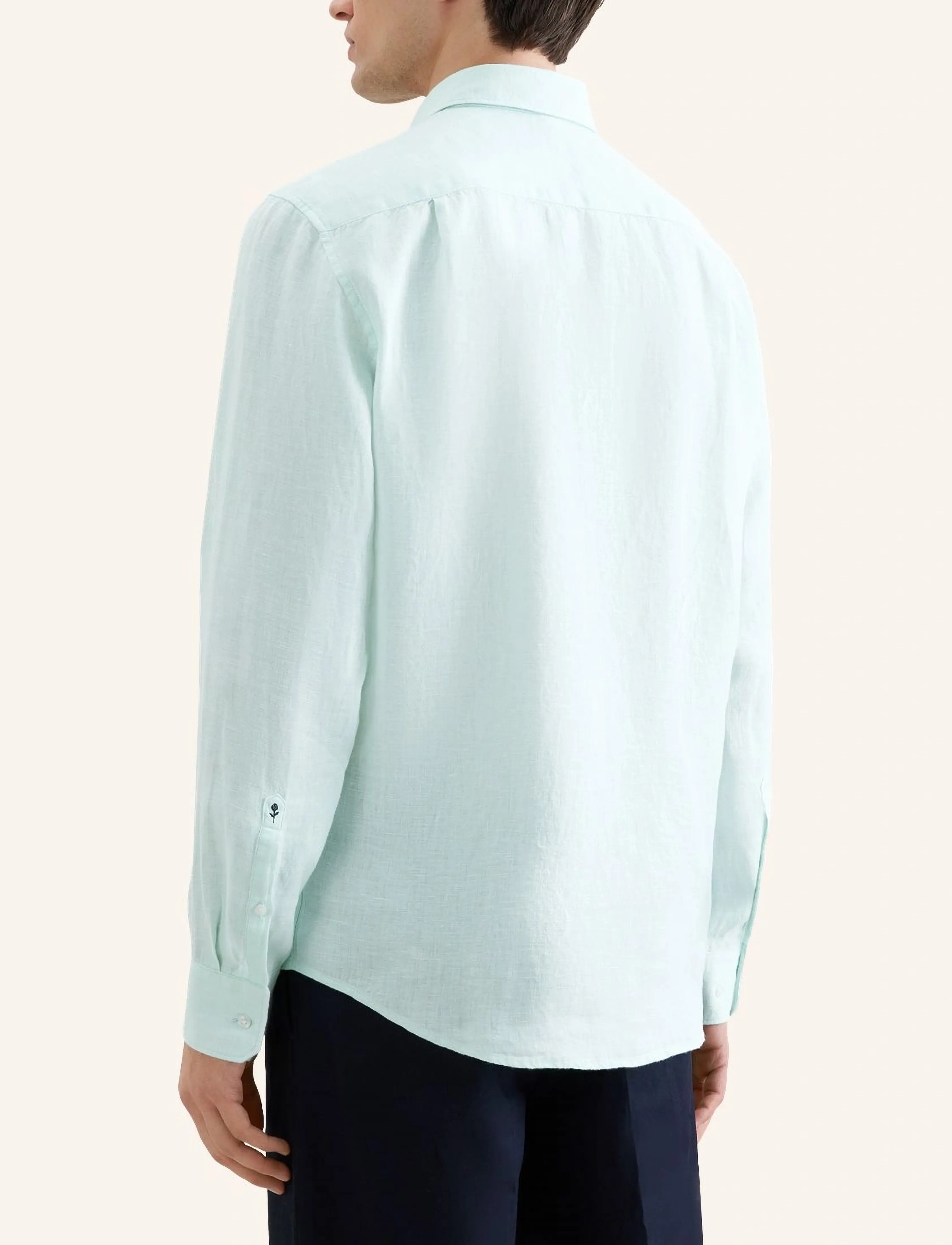 Seidensticker - Linen shirt Regular - linased särgid - mint green - 3