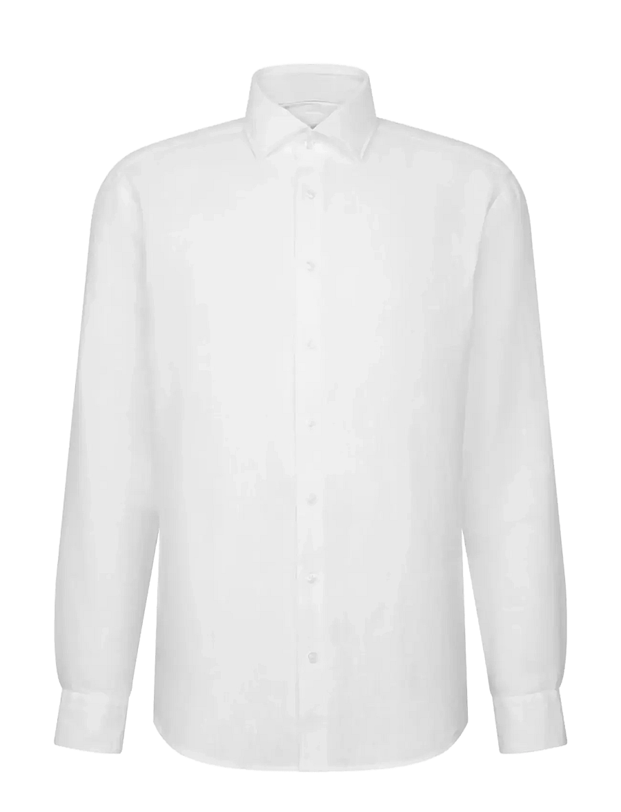 Seidensticker - Linen shirt Regular - linased särgid - white - 1
