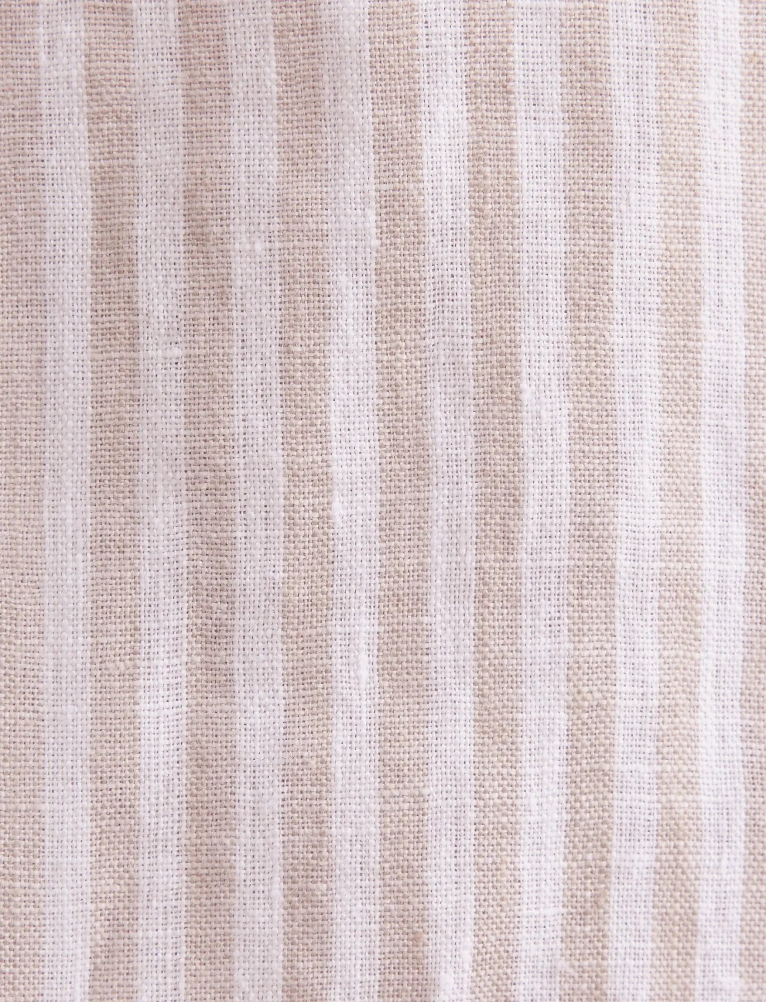 Seidensticker - Linen shirt Regular - stribede skjorter - beige - 5