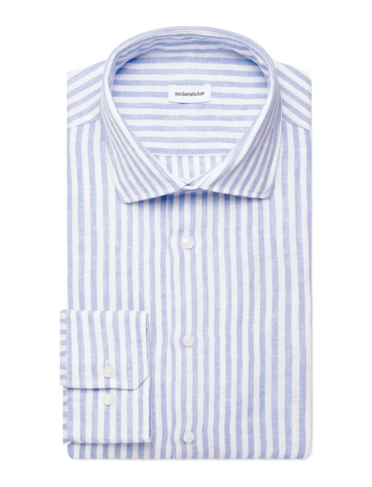 Seidensticker - Linen shirt Regular - triibulised särgid - light blue - 1