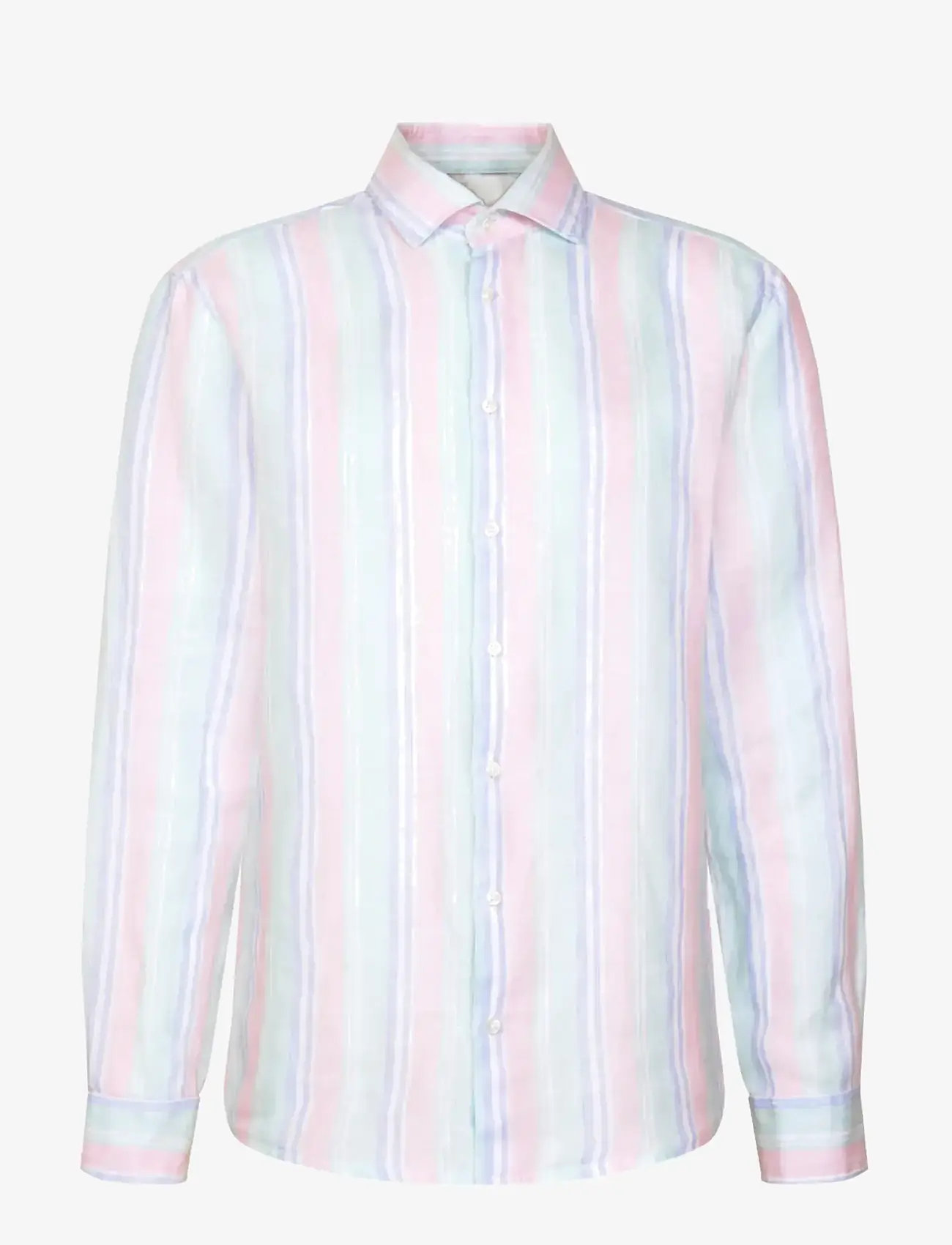 Seidensticker - Linen shirt Regular - hørskjorter - mint green - 1